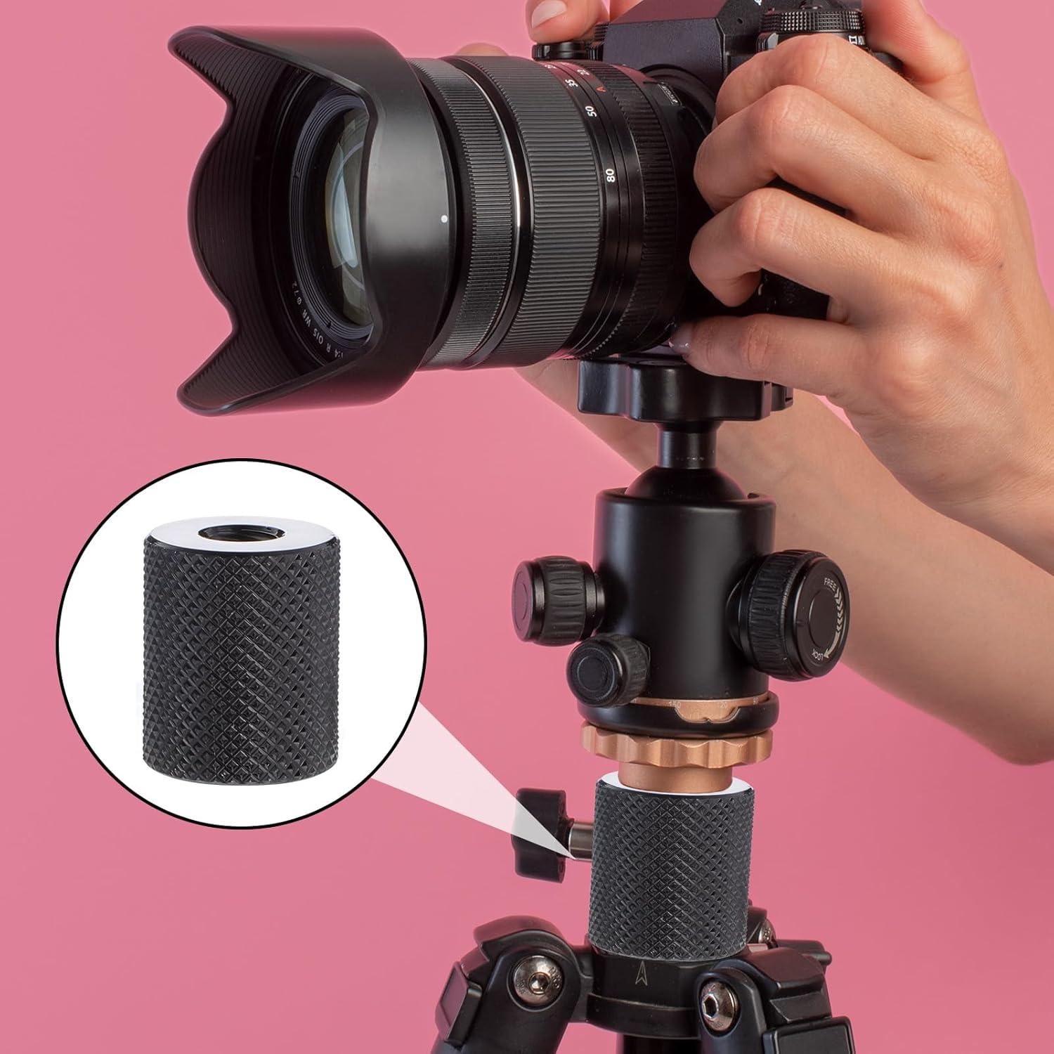 Paquete de 3 adaptadores de trípode hembra 1/4 QfwdfcTrenz