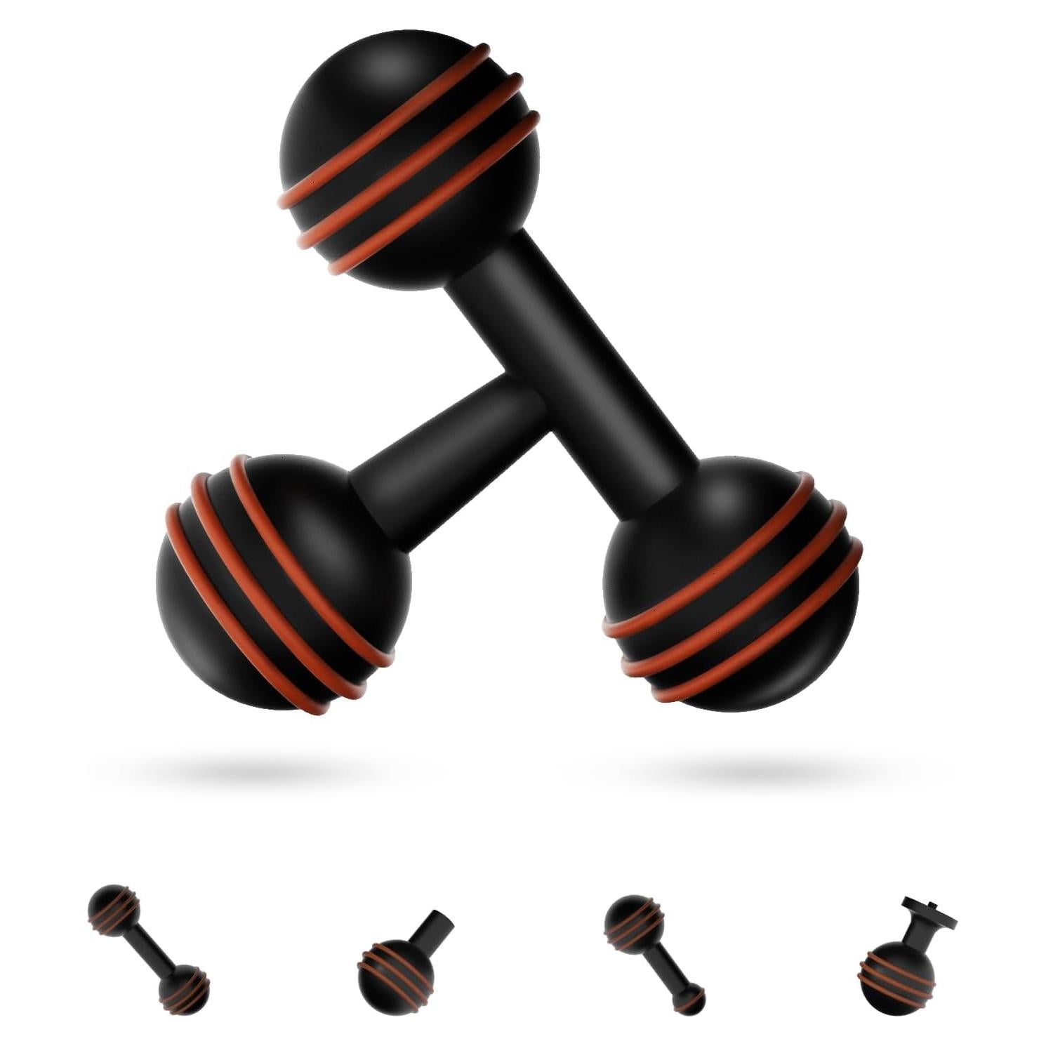 Adaptador Triple de Bola de Aluminio 25mm para Soportes RAM