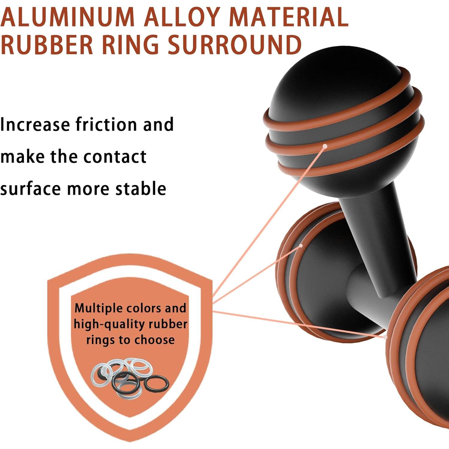 Adaptador Triple de Bola de Aluminio 25mm para Soportes RAM