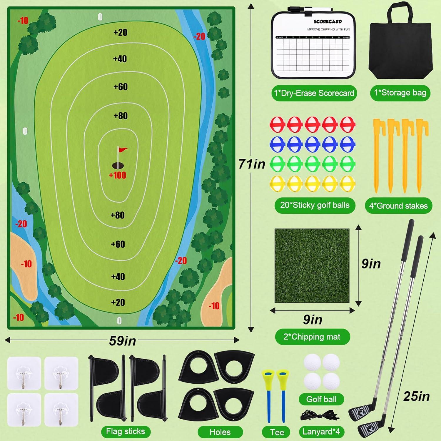 Juego de Golf Chipping DUYOYU 1.21 kg para Niños Interior/Exterior