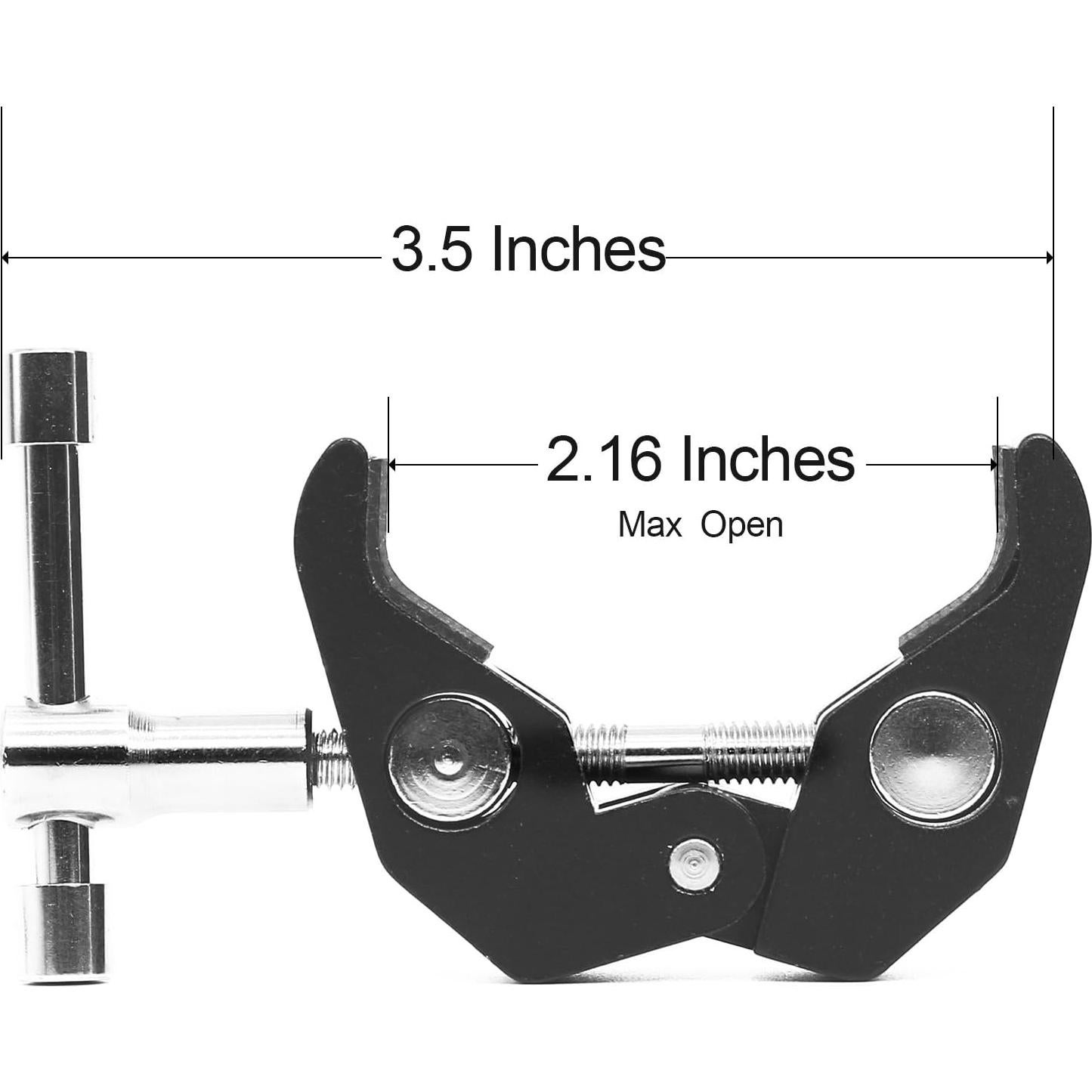 Abrazadera Super Clamp Anwenk 130g Acero Inoxidable Negro