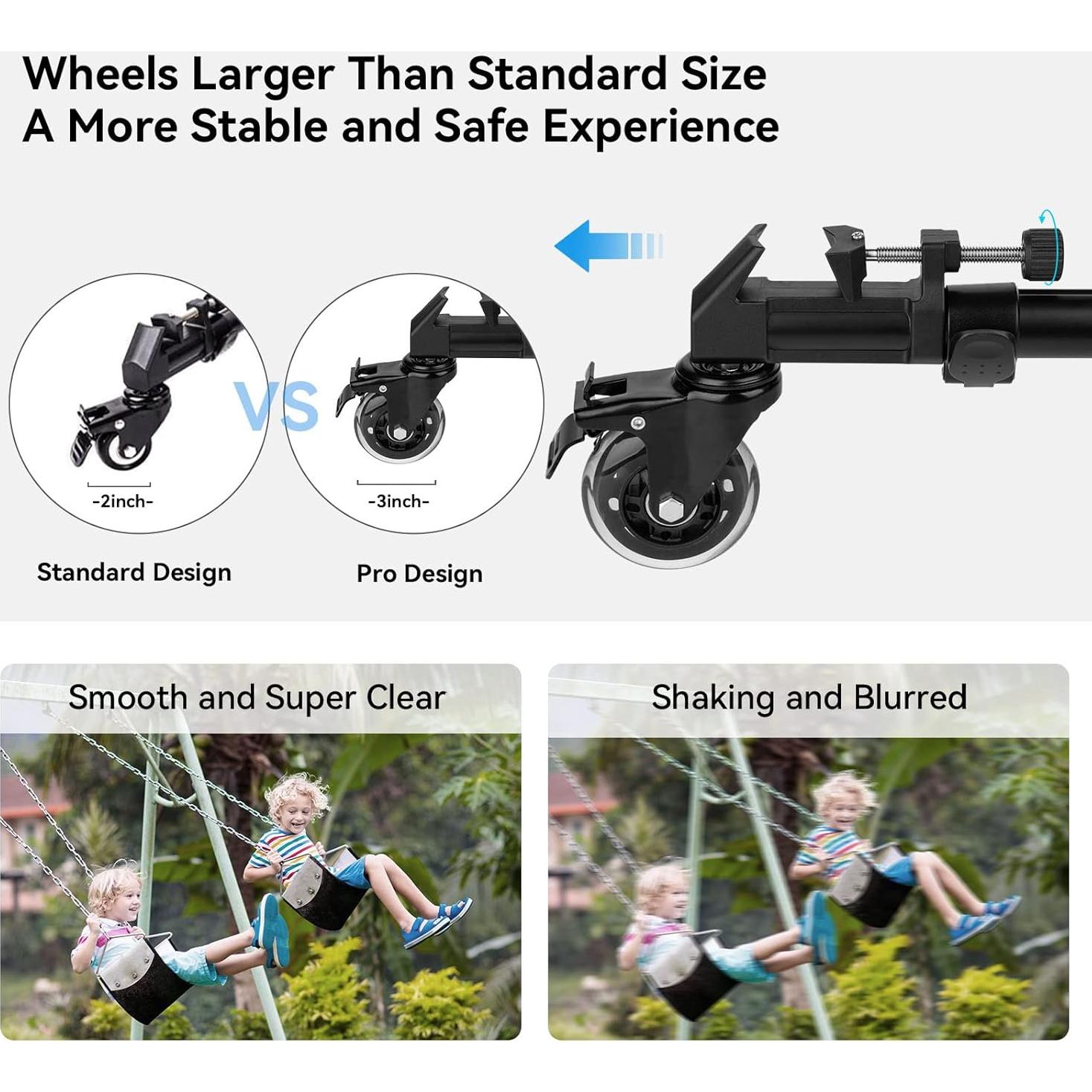Trípode de Video Heavy Duty SmallRig 185cm + Dolly Universal