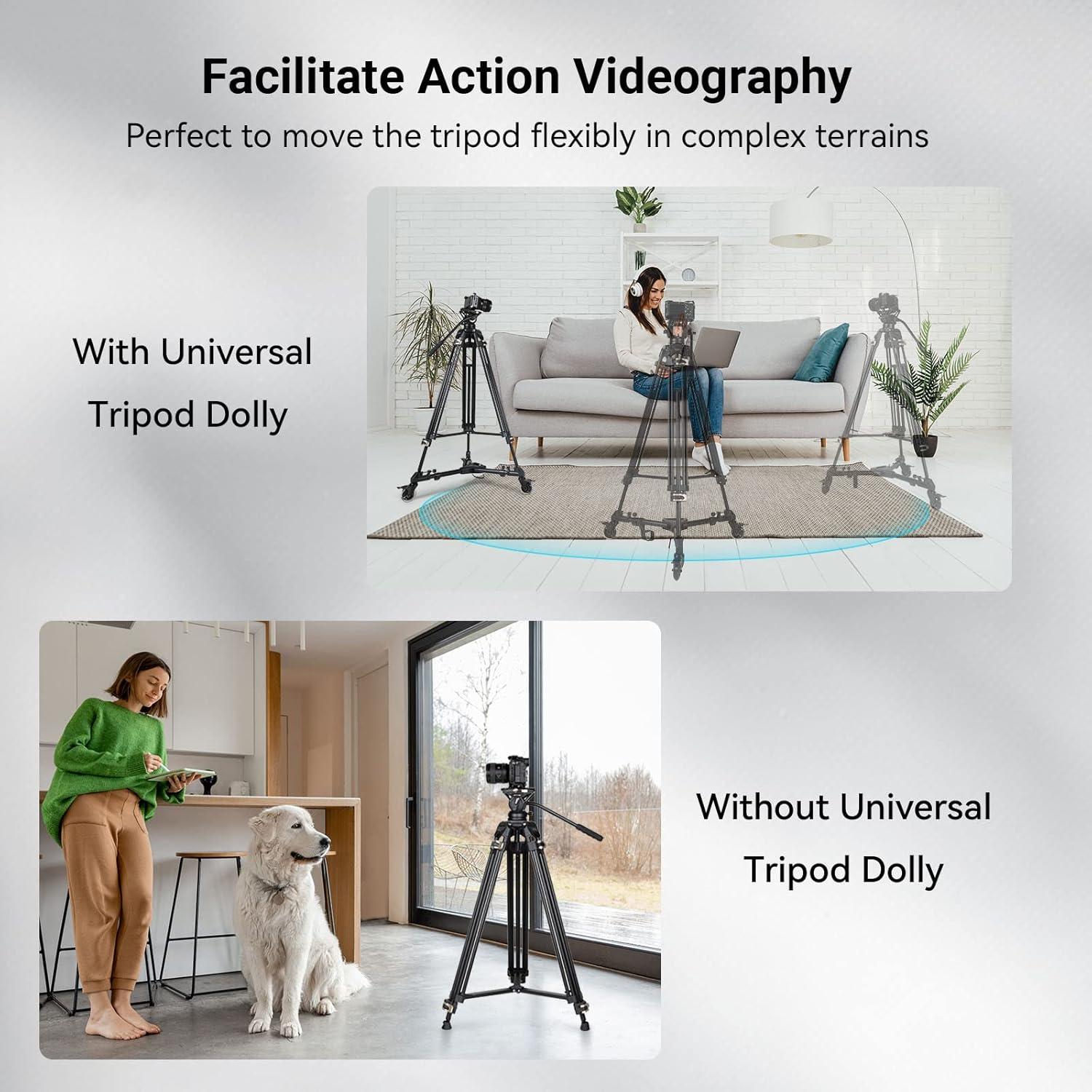 Trípode de Video Heavy Duty SmallRig 185cm + Dolly Universal