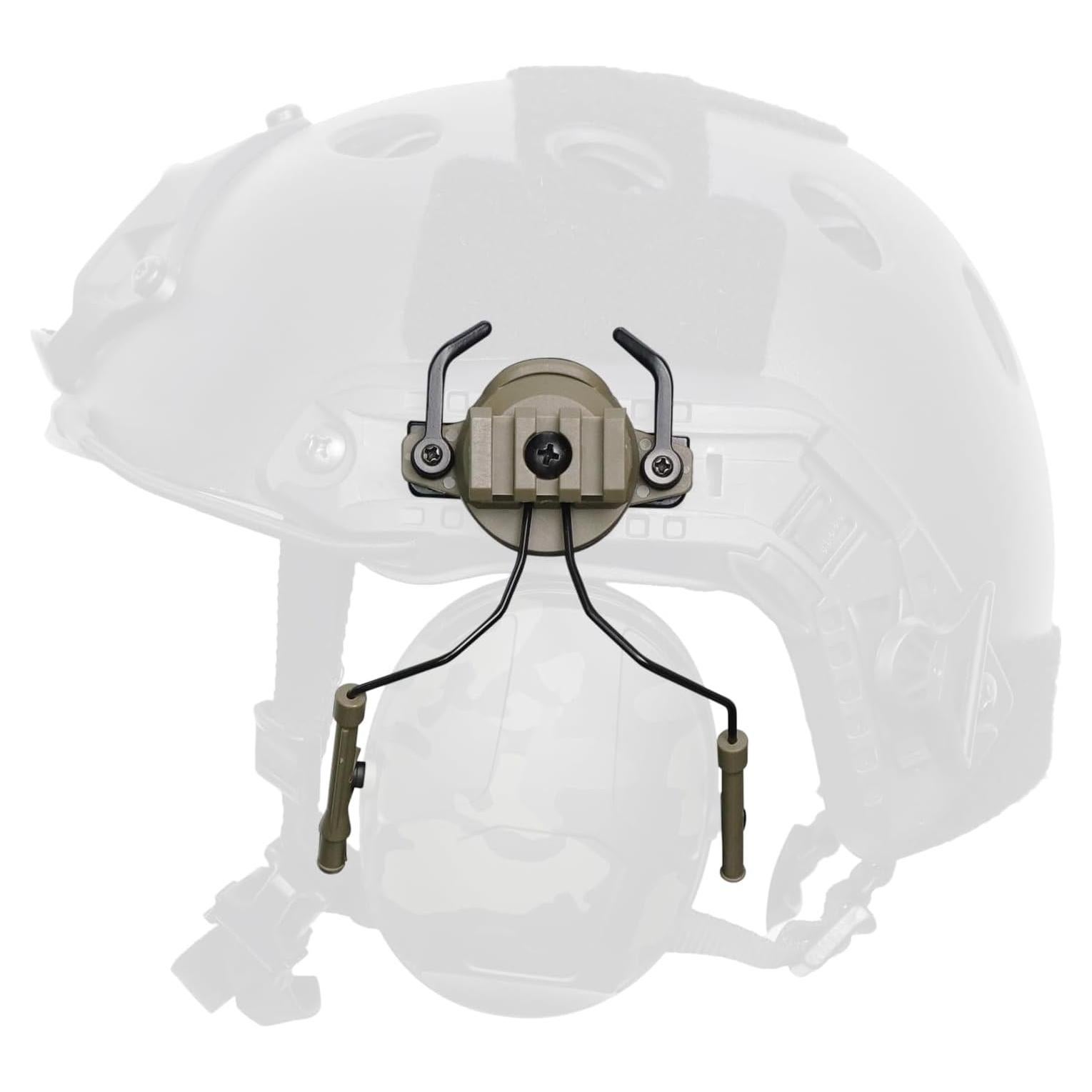 Adaptador de Auriculares Táctico Qavctw para Casco FAST 19-21mm