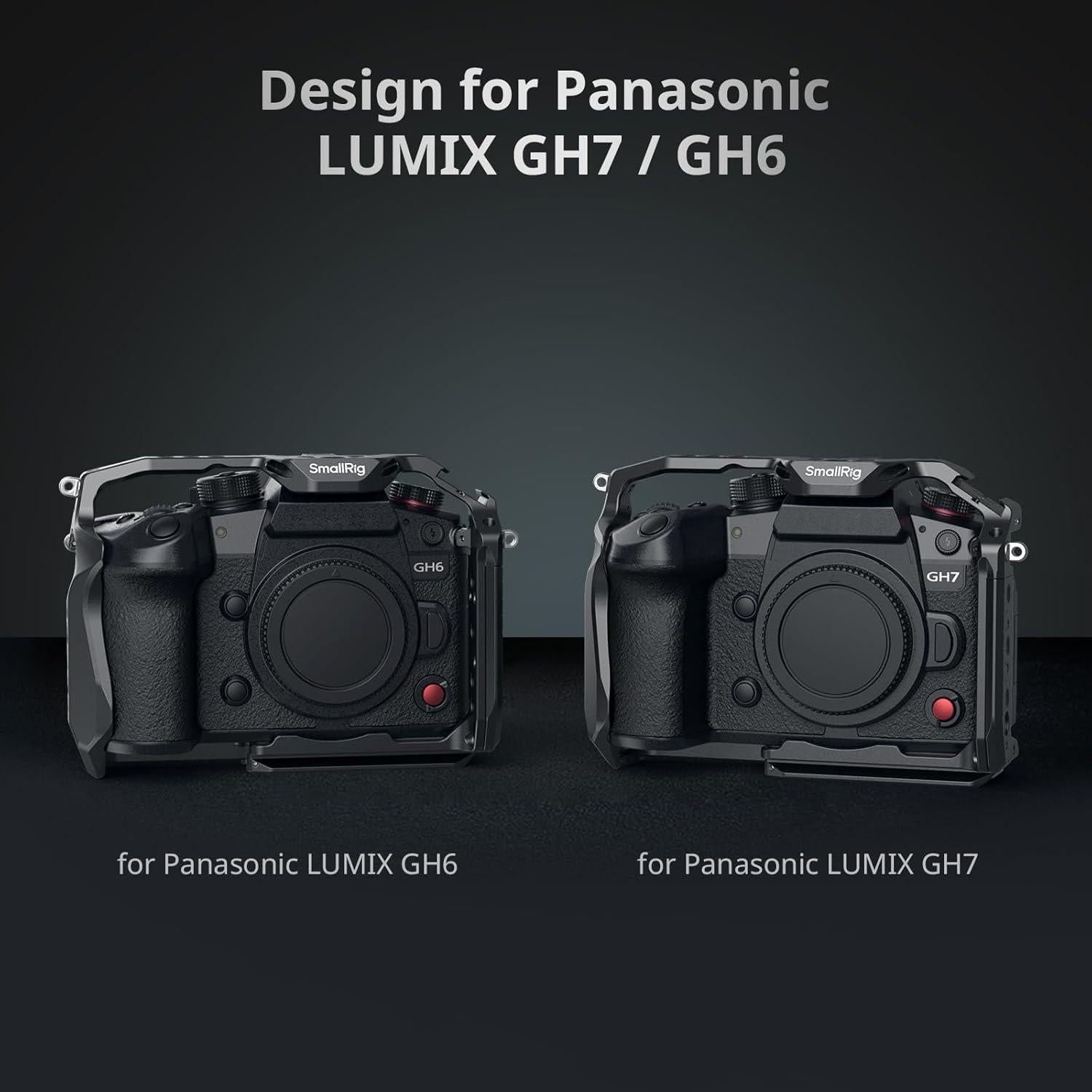 Jaula de liberación rápida SmallRig 4824 para Panasonic LUMIX GH7/GH6