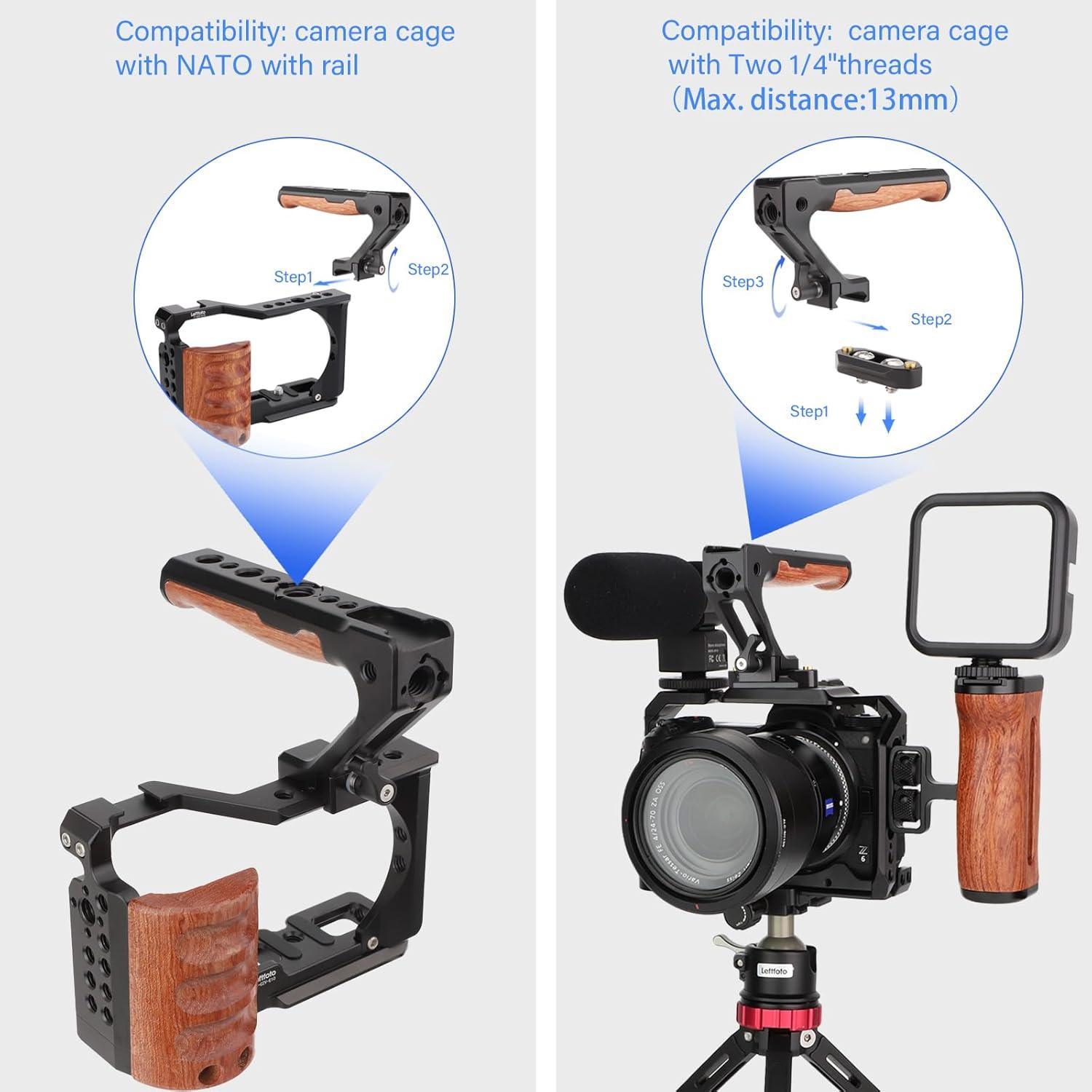 Empuñadura Superior Leftfoto con Riel NATO y Madera Ergonómica