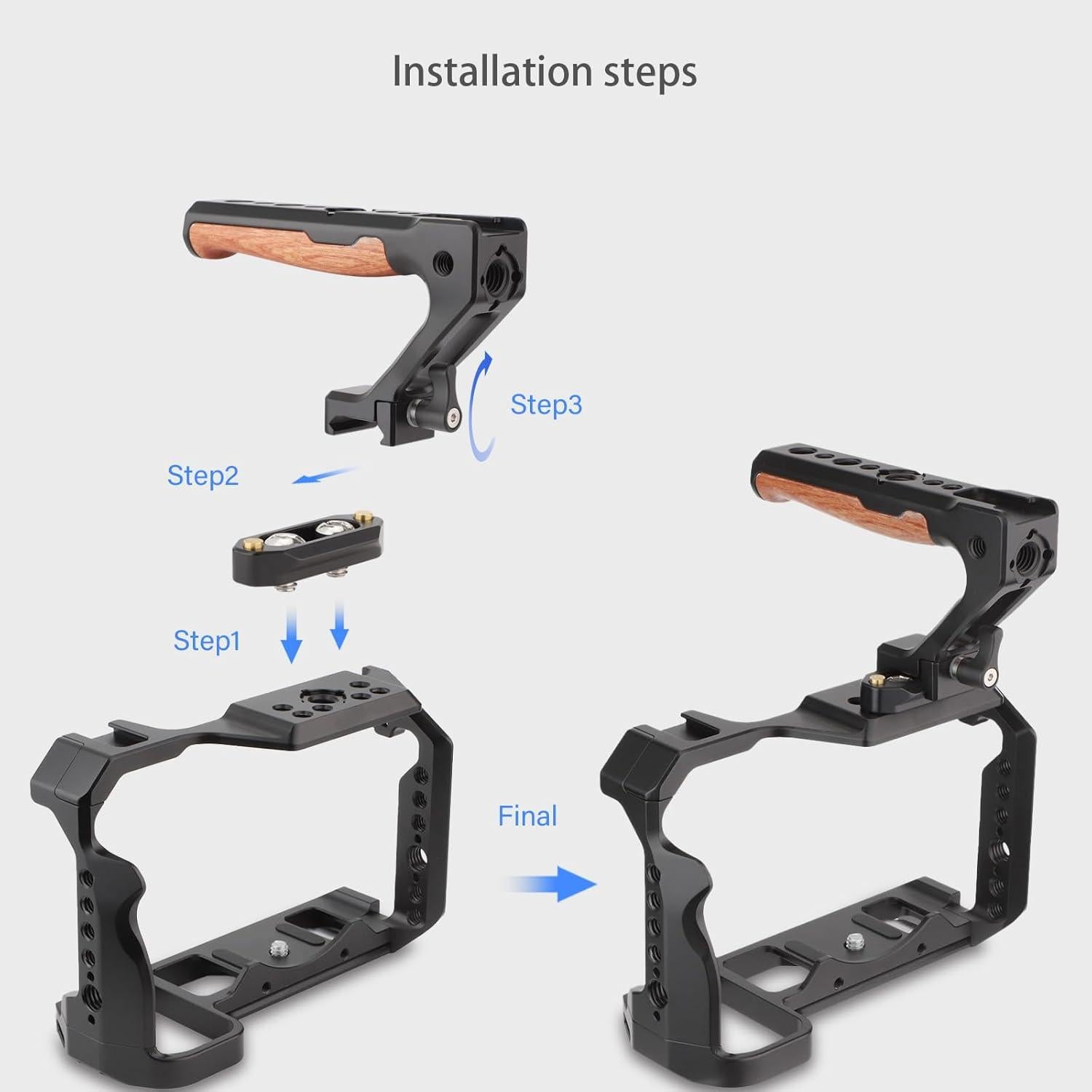 Empuñadura Superior Leftfoto con Riel NATO y Madera Ergonómica