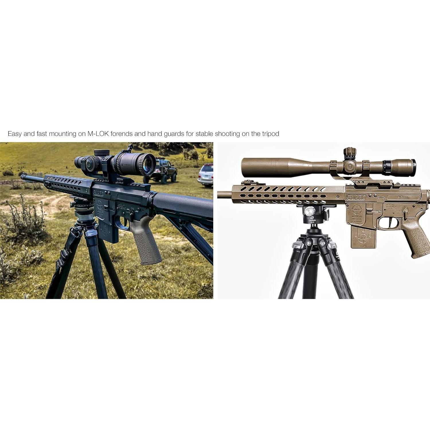 Placa de Soporte para Rifle Leofoto GSP-140 140mm QR Arca-Type