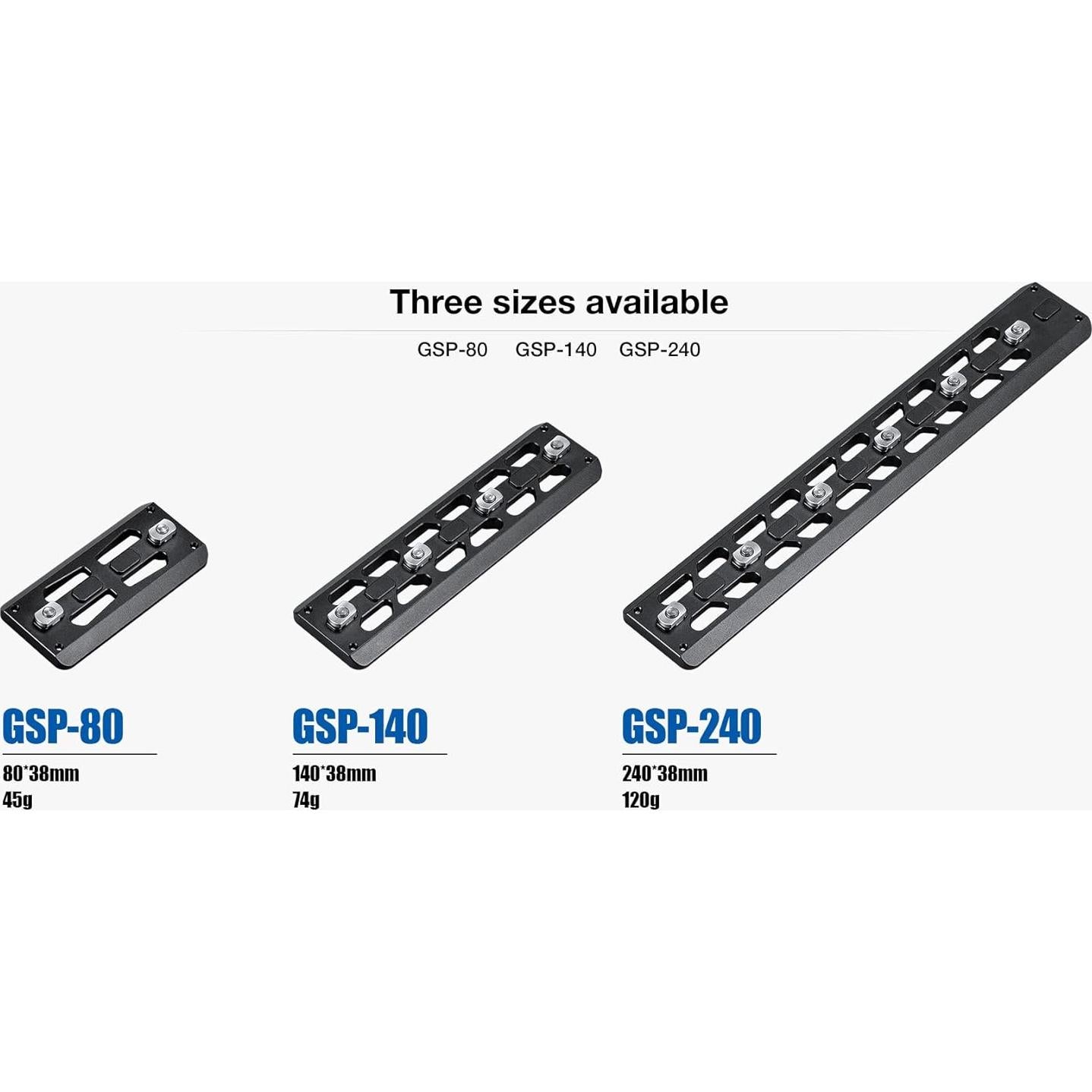 Placa de Soporte para Rifle Leofoto GSP-140 140mm QR Arca-Type