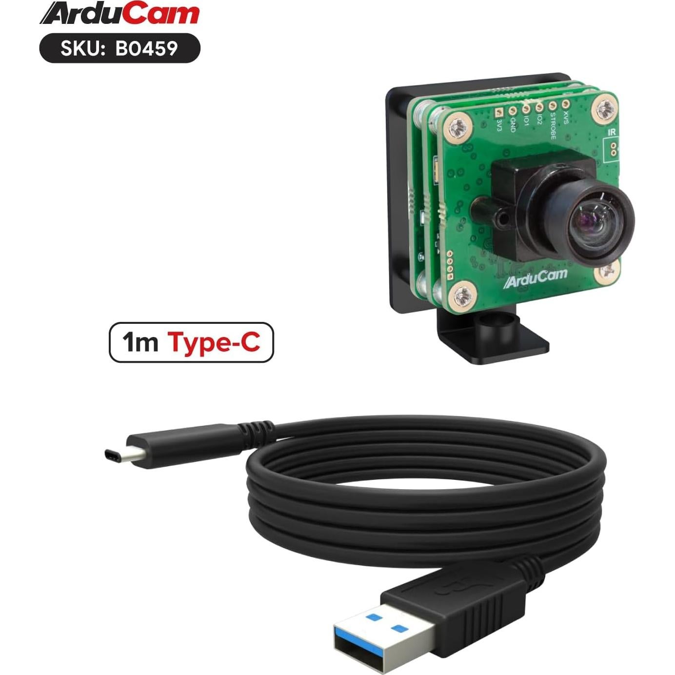 Cámara USB 3.0 Arducam IMX477P 12MP Lente M12 88°