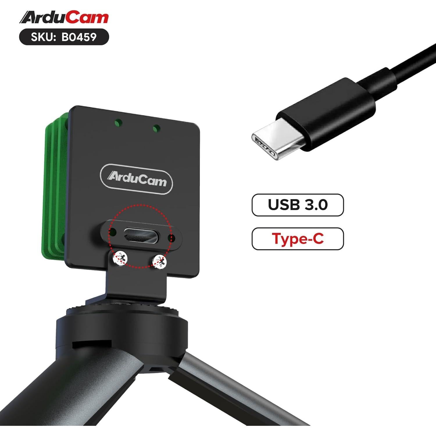 Cámara USB 3.0 Arducam IMX477P 12MP Lente M12 88°