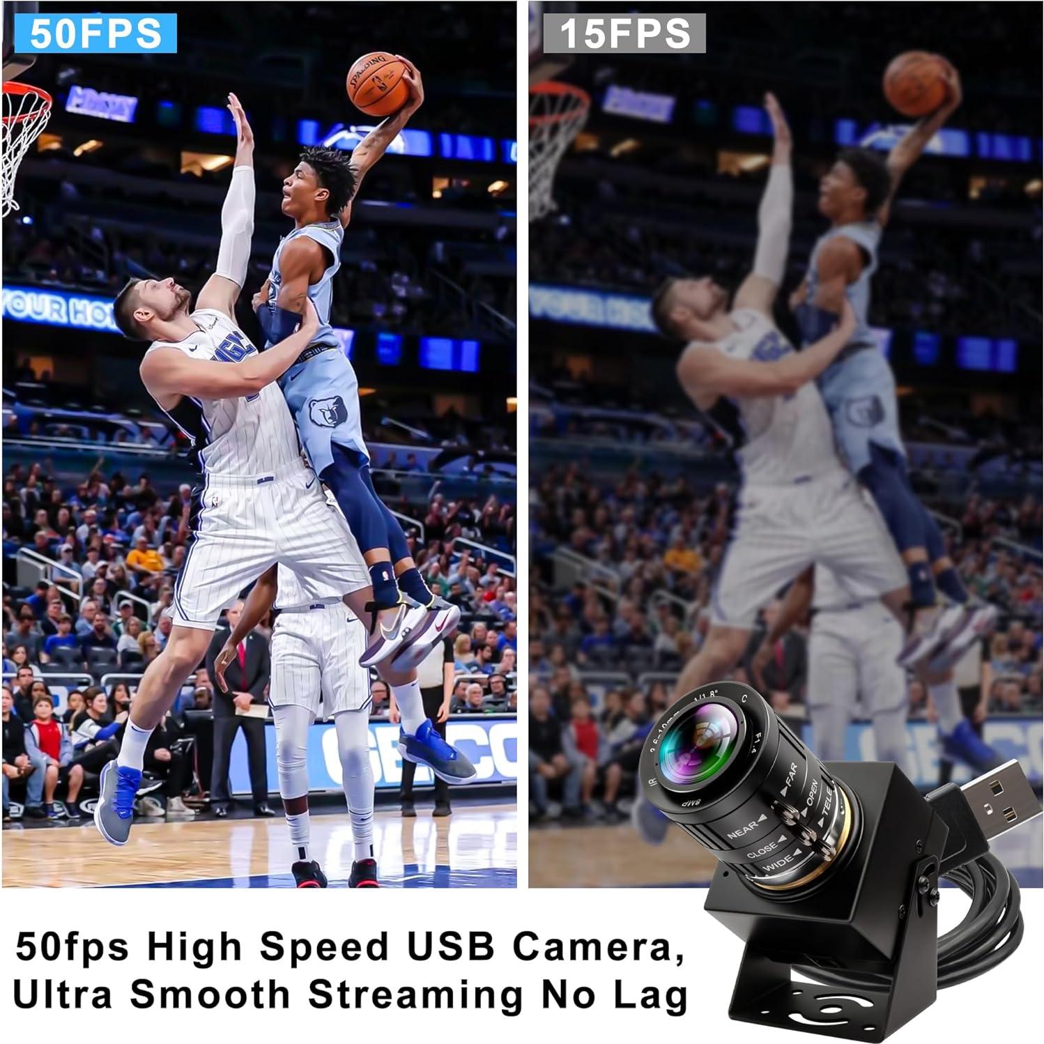 Cámara USB 5MP IFWATER con obturador global 1944P 50FPS