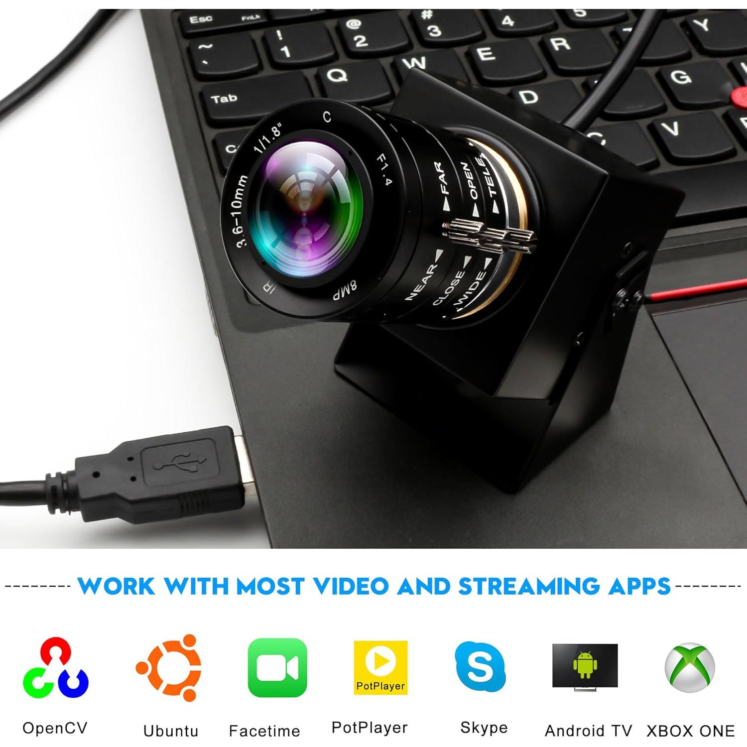 Cámara USB 5MP IFWATER con obturador global 1944P 50FPS