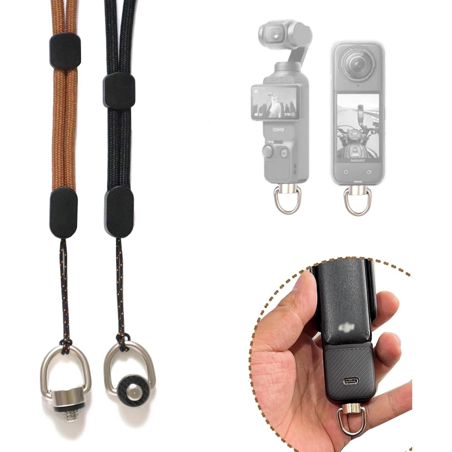 Paquete de 2 correas de muñeca ajustables para cámara Insta360 y DJI