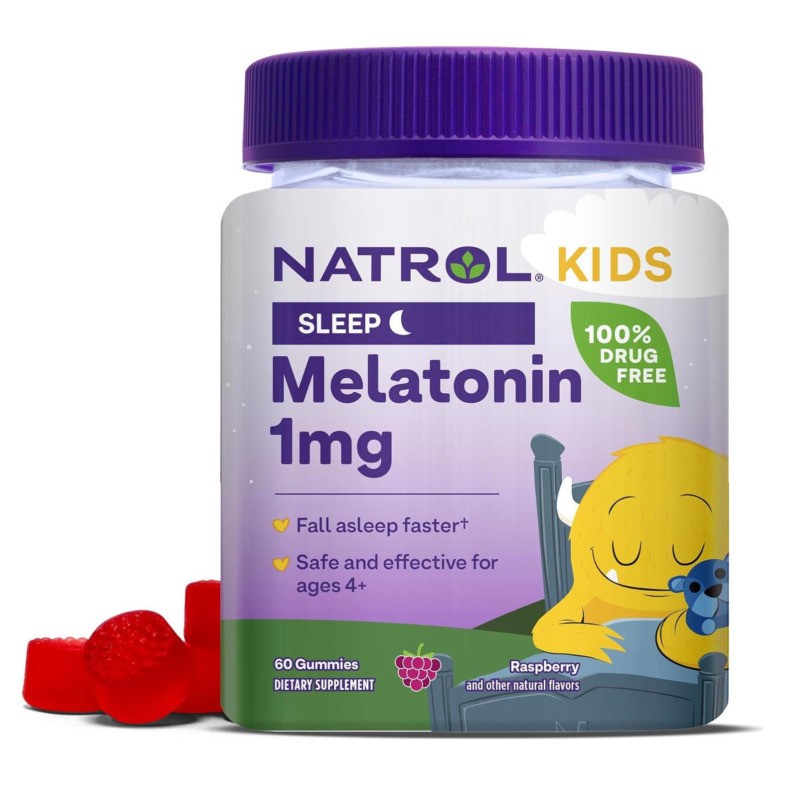 Gominolas de Melatonina Natrol Niños 1mg 60 Unidades