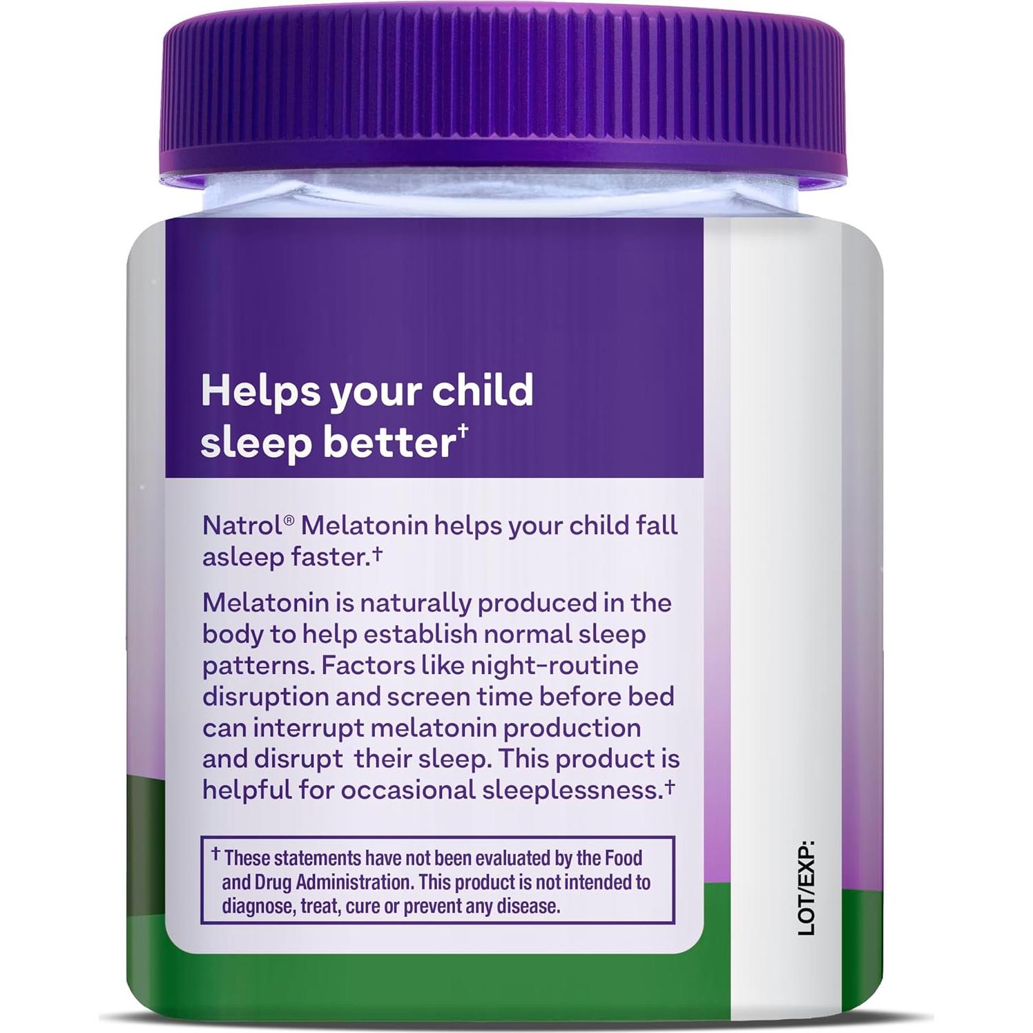 Gominolas de Melatonina Natrol Niños 1mg 60 Unidades