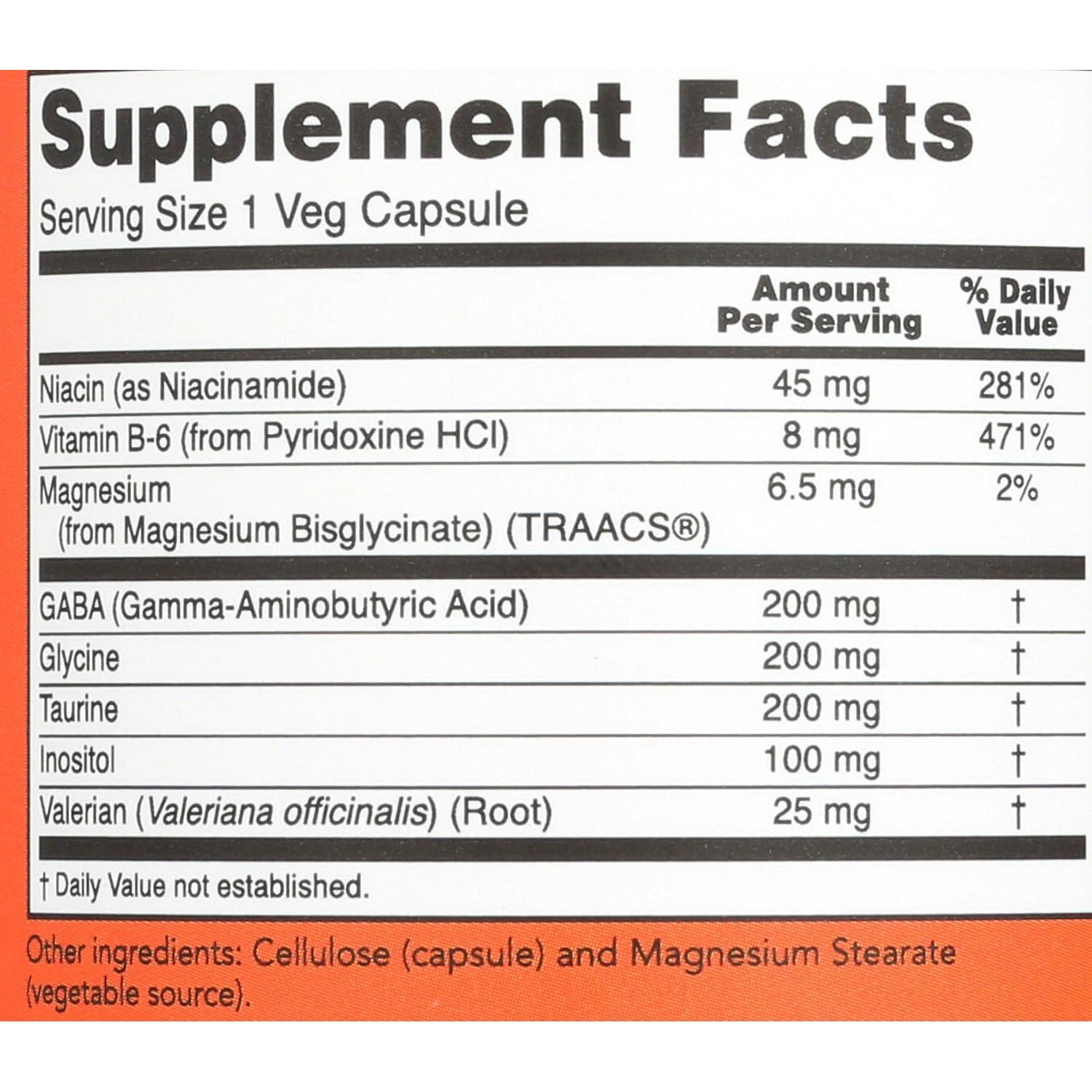 Suplemento Relaxante Now Foods True Calm 90 Cápsulas