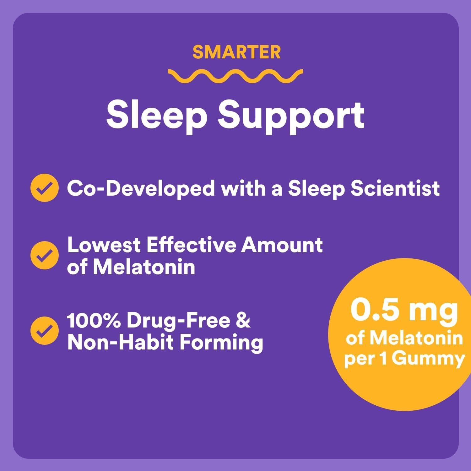 Gominolas para Dormir SmartyPants Niños 0.5mg Melatonina 60 Unidades