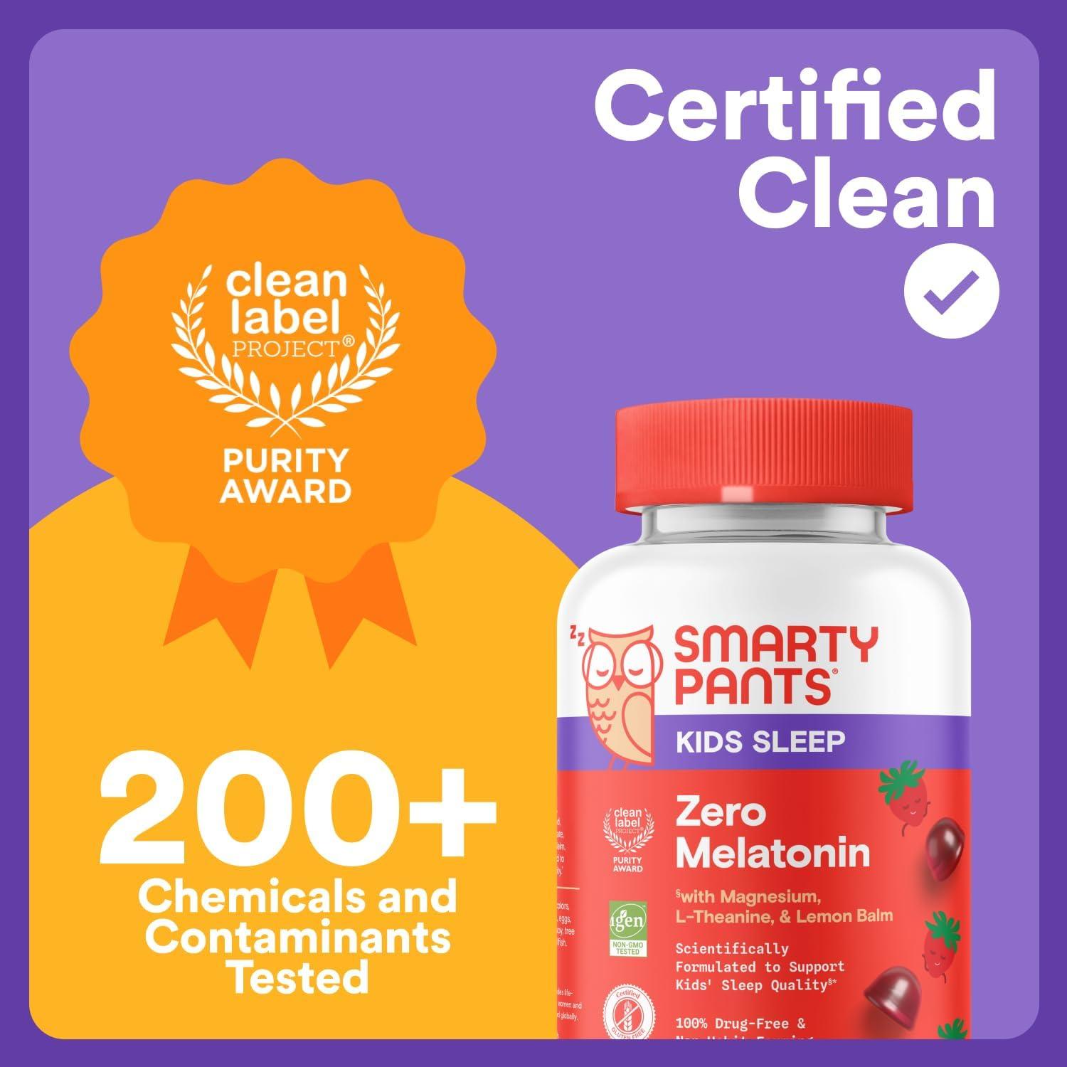 Gominolas para Dormir Niños SmartyPants Sin Melatonina 60 Unid