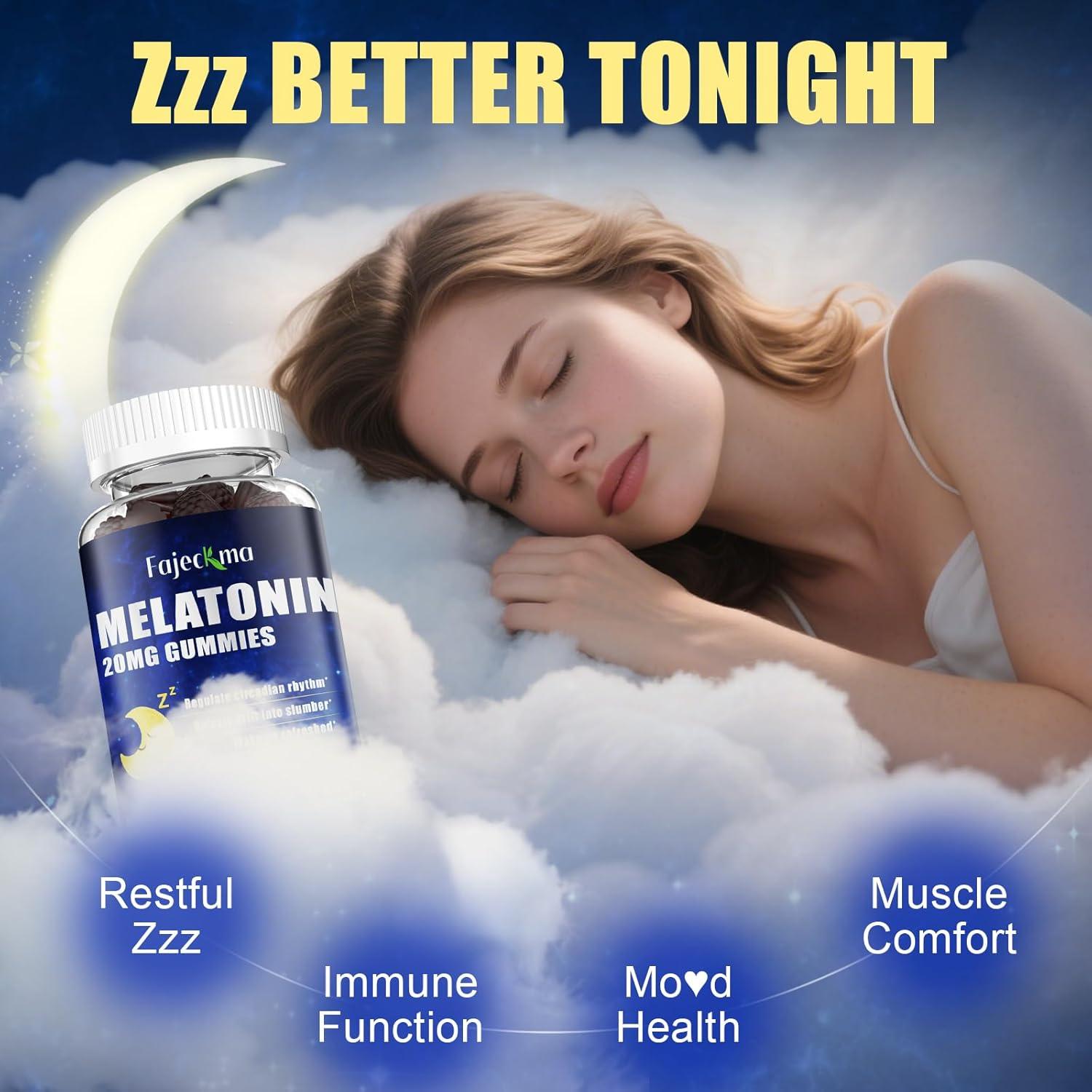 Gominolas de Melatonina 20mg Fajeckma 120 Unidades Sin Azúcar