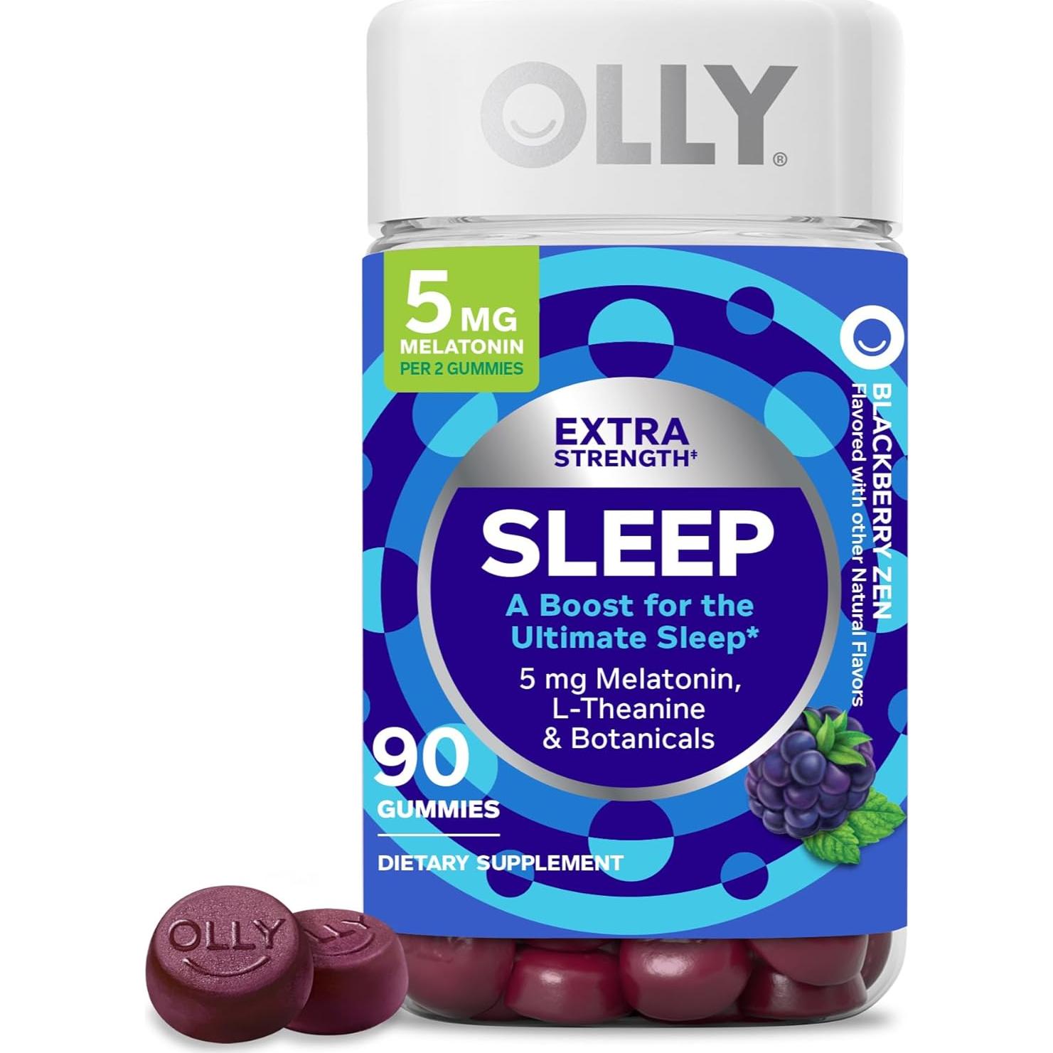 Gomas para Dormir OLLY con Melatonina 5mg - 120 y 90 Unidades