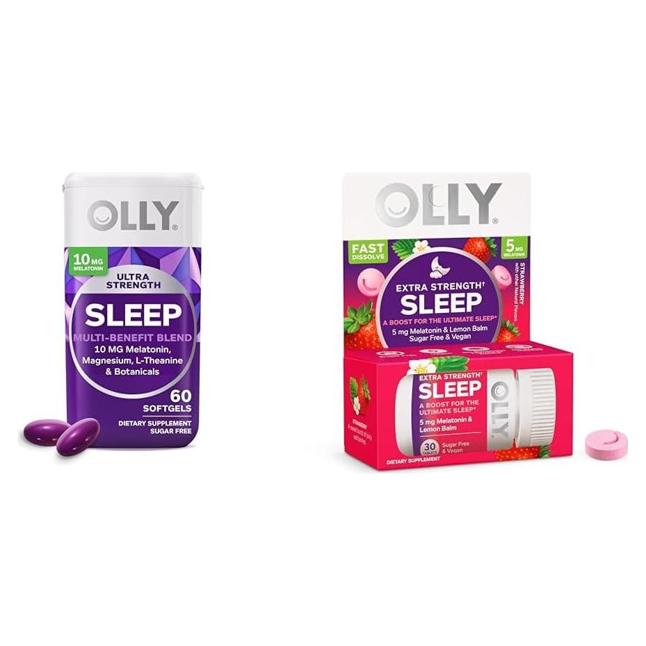 Suplementos de Sueño OLLY Gelatinas 60u + Tabletas 30u