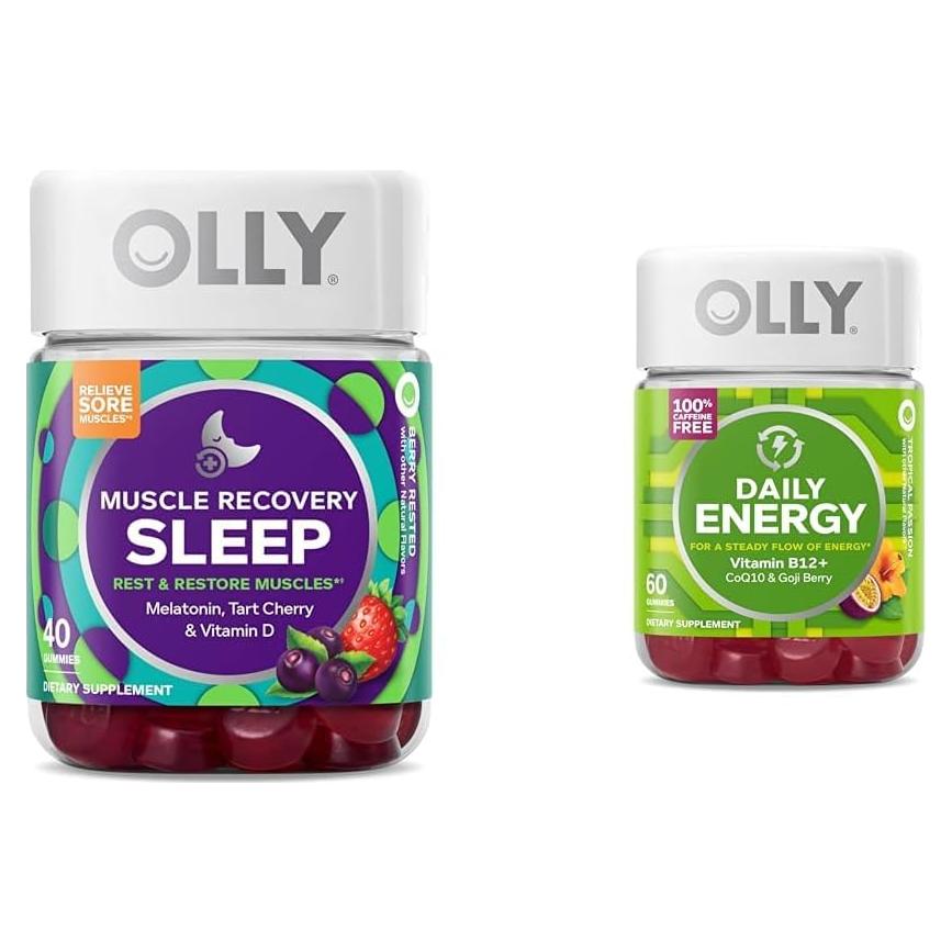 OLLY Gominolas de Recuperación Muscular y Energía Diaria - 40 Unidades
