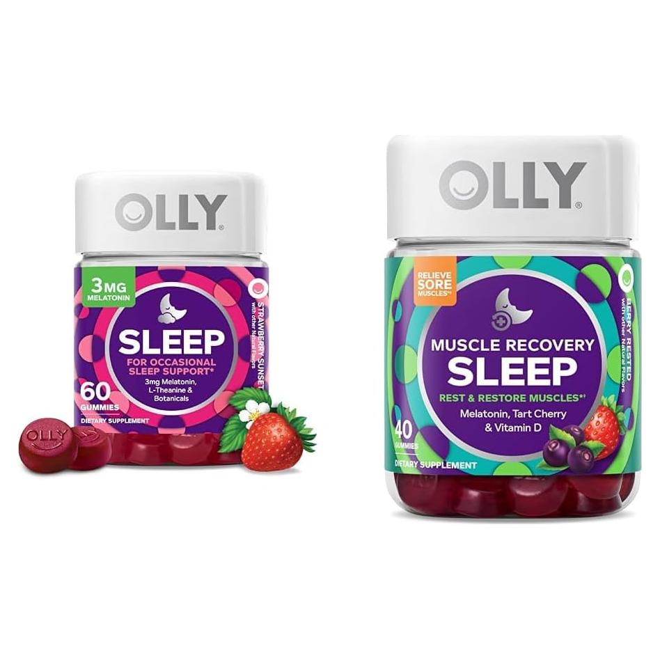 OLLY Gominolas para Dormir y Recuperación Muscular 100 Unidades
