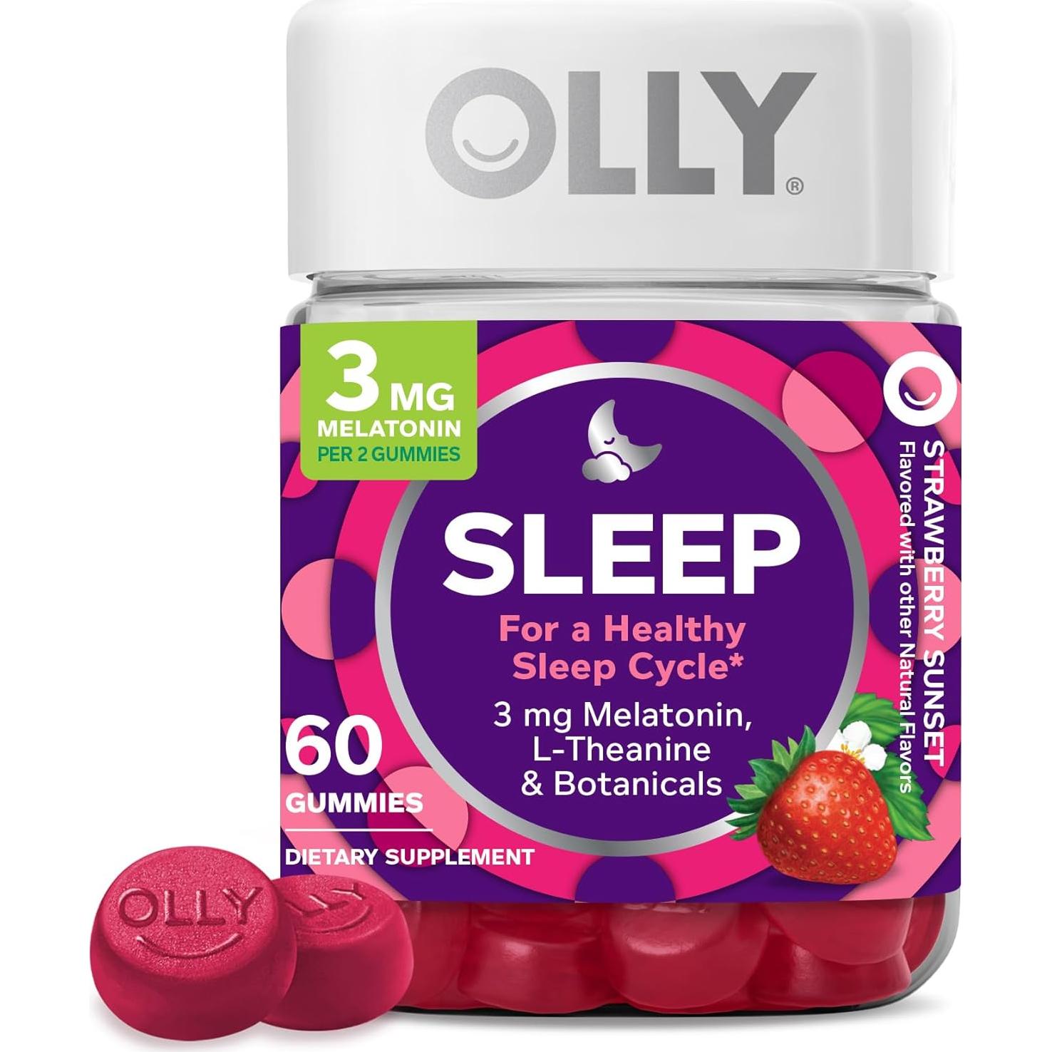 OLLY Gominolas para Dormir y Recuperación Muscular 100 Unidades