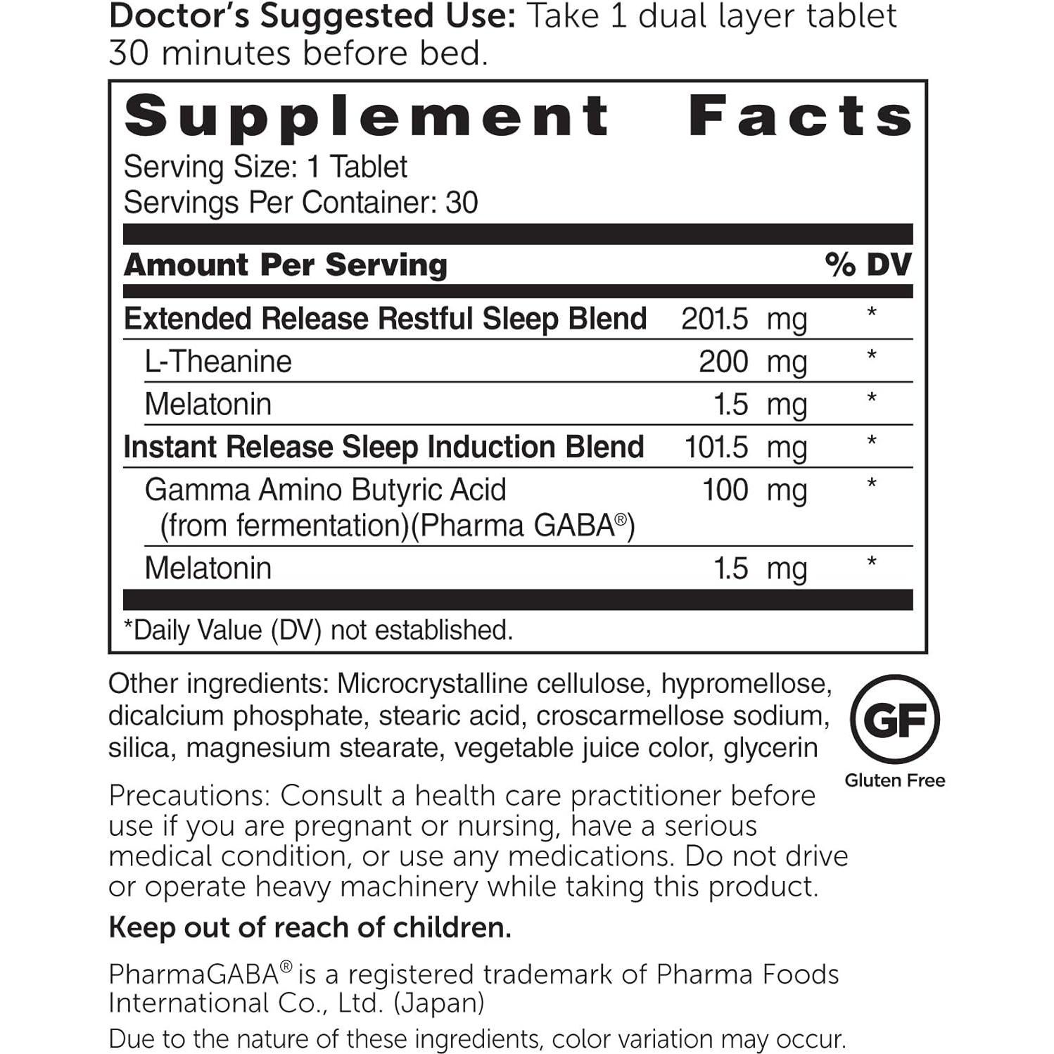 Suplemento para Dormir Dr. Whitaker 30 Tabletas Melatonina