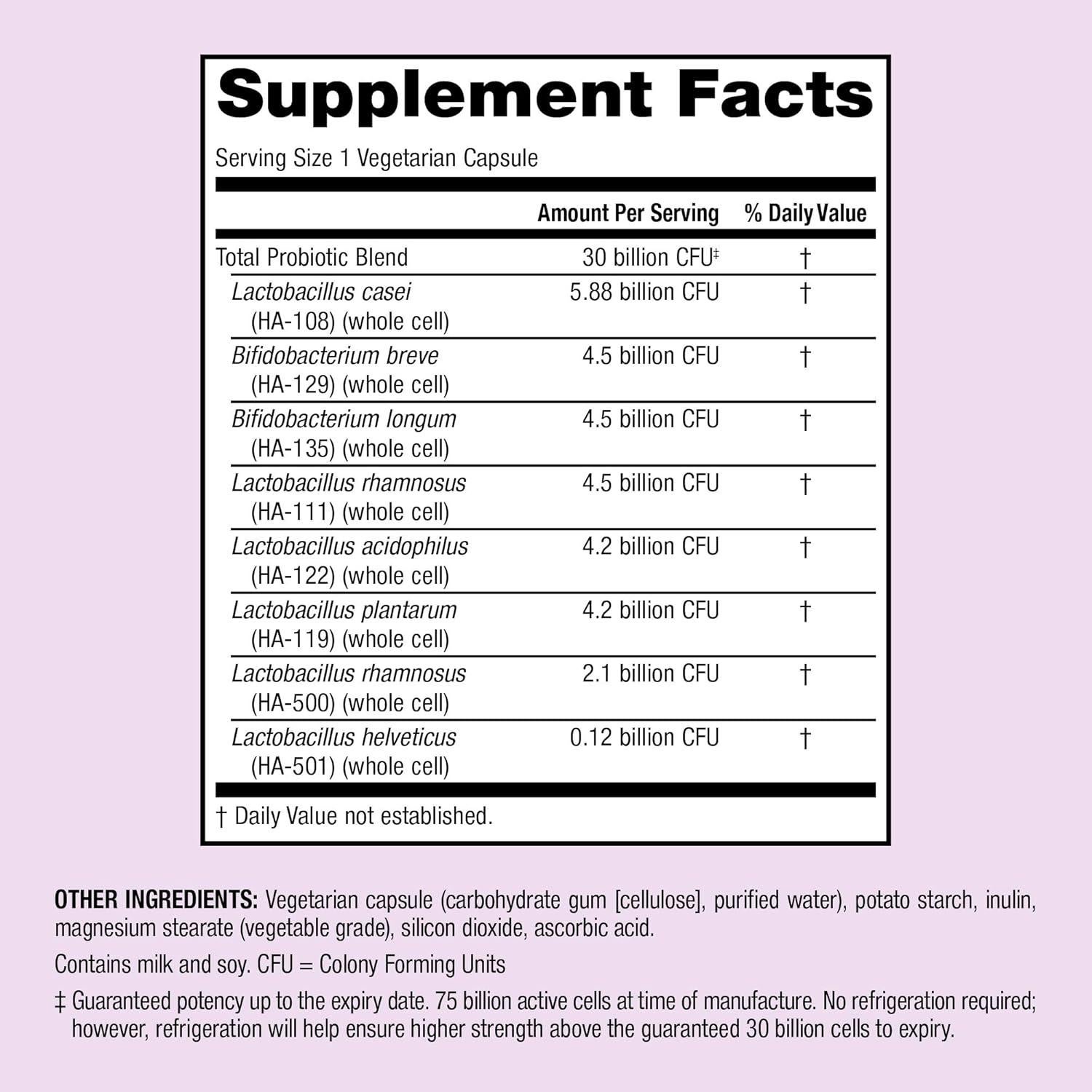 Probioticos Webber Naturals 30 Mil Millones CFU 30 Capsulas