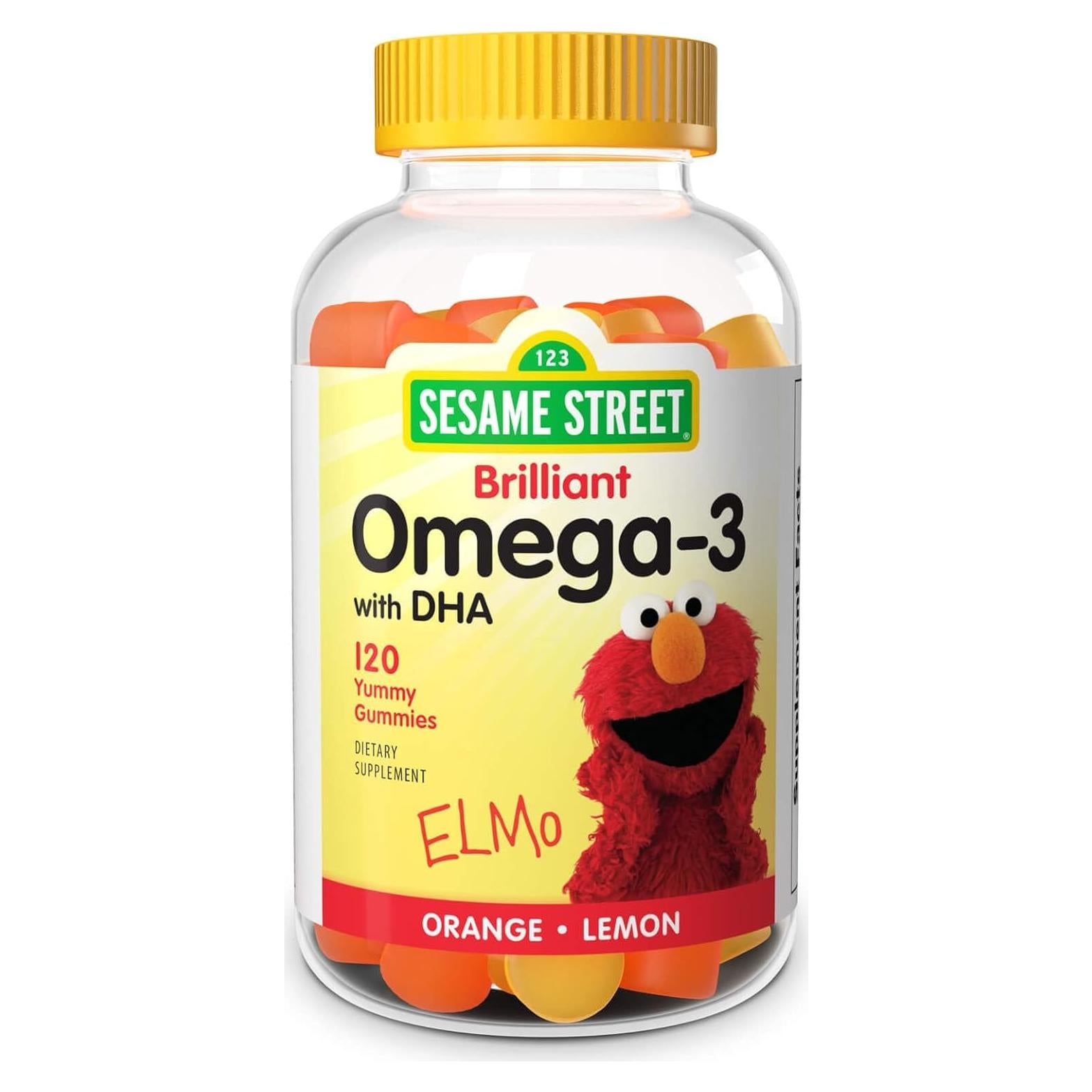 Gomitas Omega 3 Plaza Sésamo para Niños 120 Unidades 50 mg