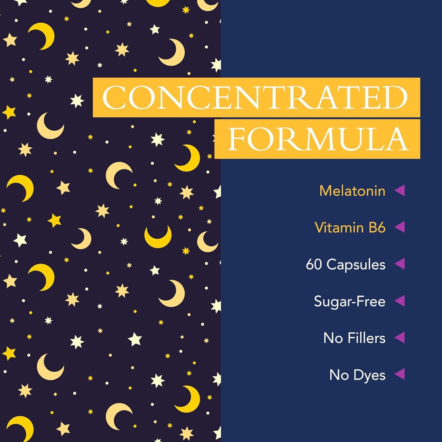 Melatonina Xtravit 20mg + B6 - 60 Cápsulas Veganas para Dormir