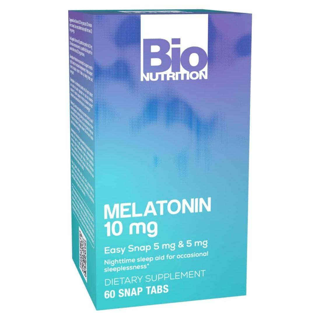 Tabletas de Melatonina Bio Nutrition 10 mg - 60 Unidades