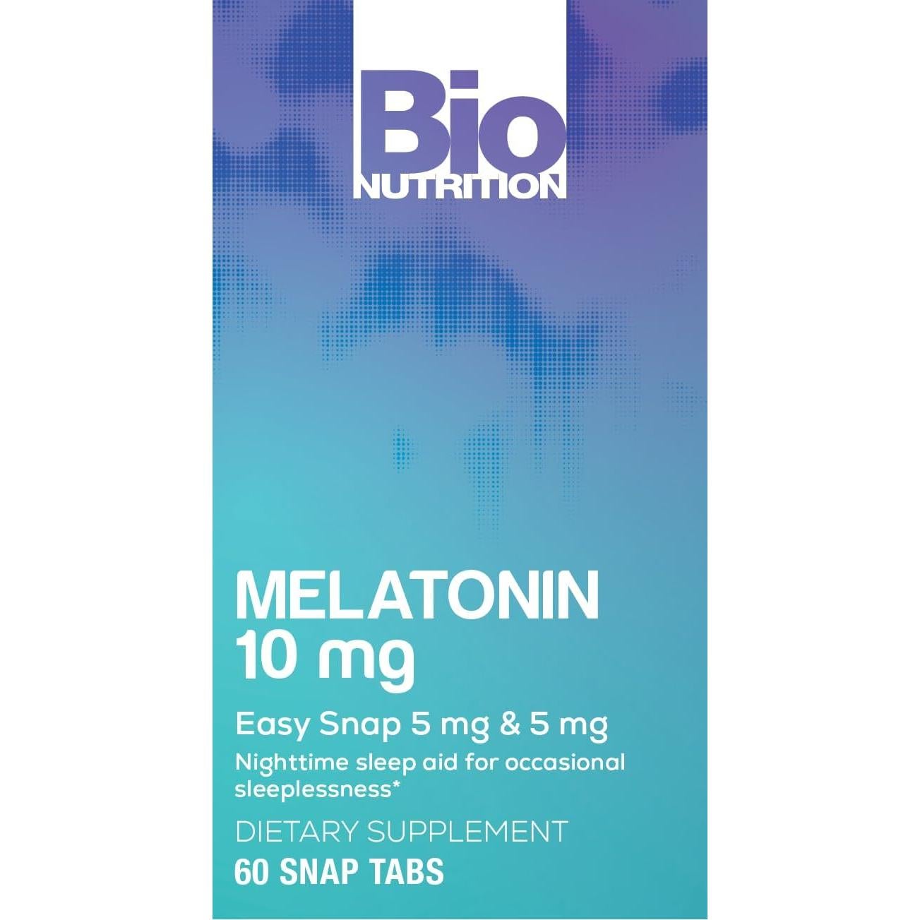 Tabletas de Melatonina Bio Nutrition 10 mg - 60 Unidades