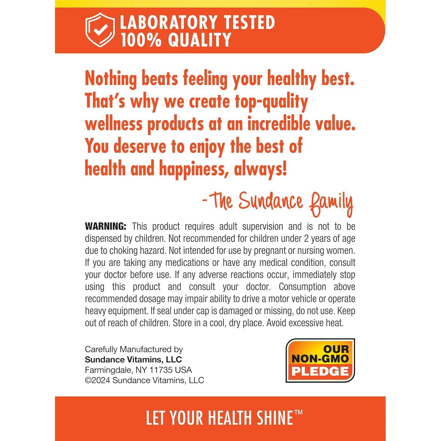 Gomitas de Melatonina para Niños Sundance 1mg 40 Unidades Sabor Cereza