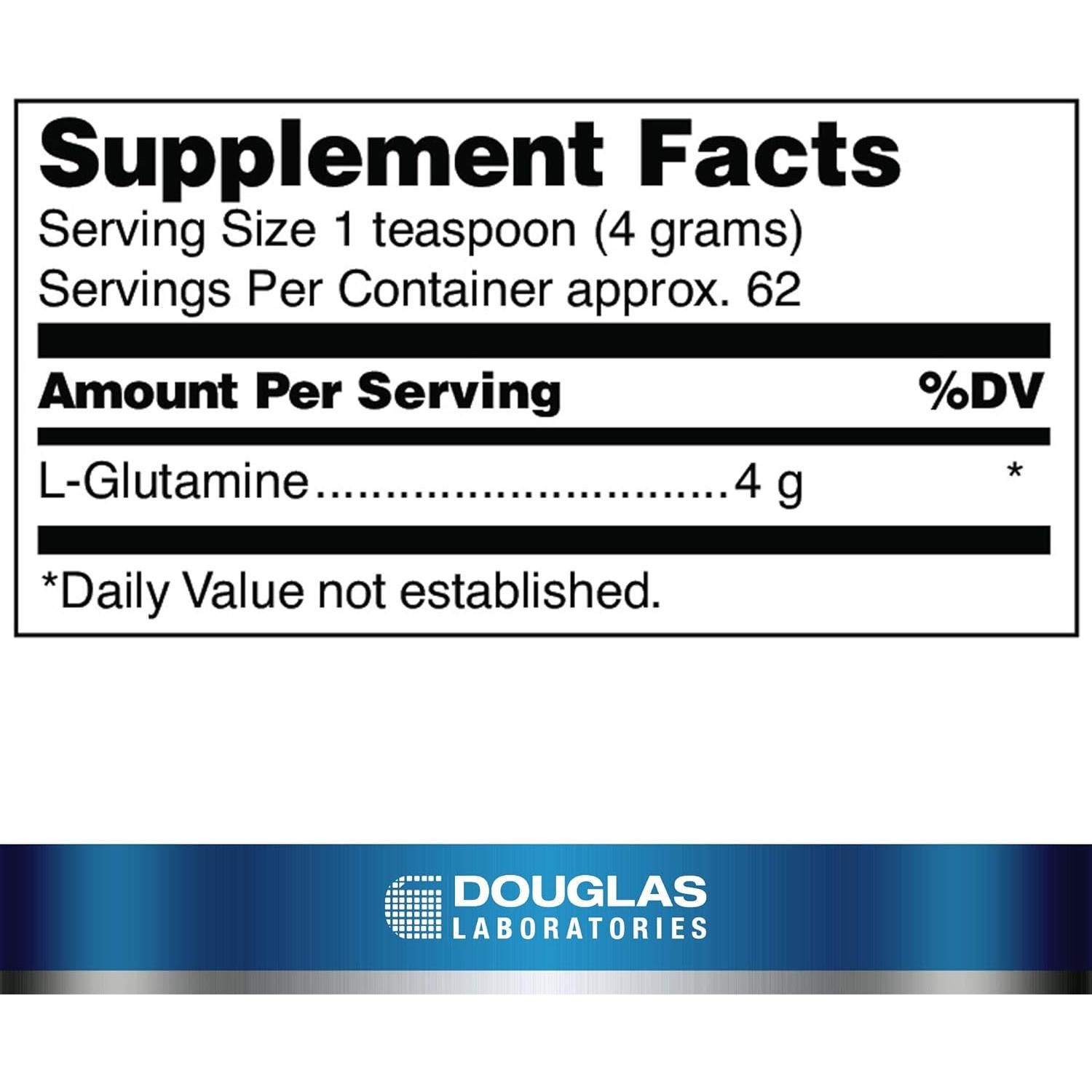 L-Glutamina en Polvo Douglas Laboratories 250g - Salud Gastrointestinal