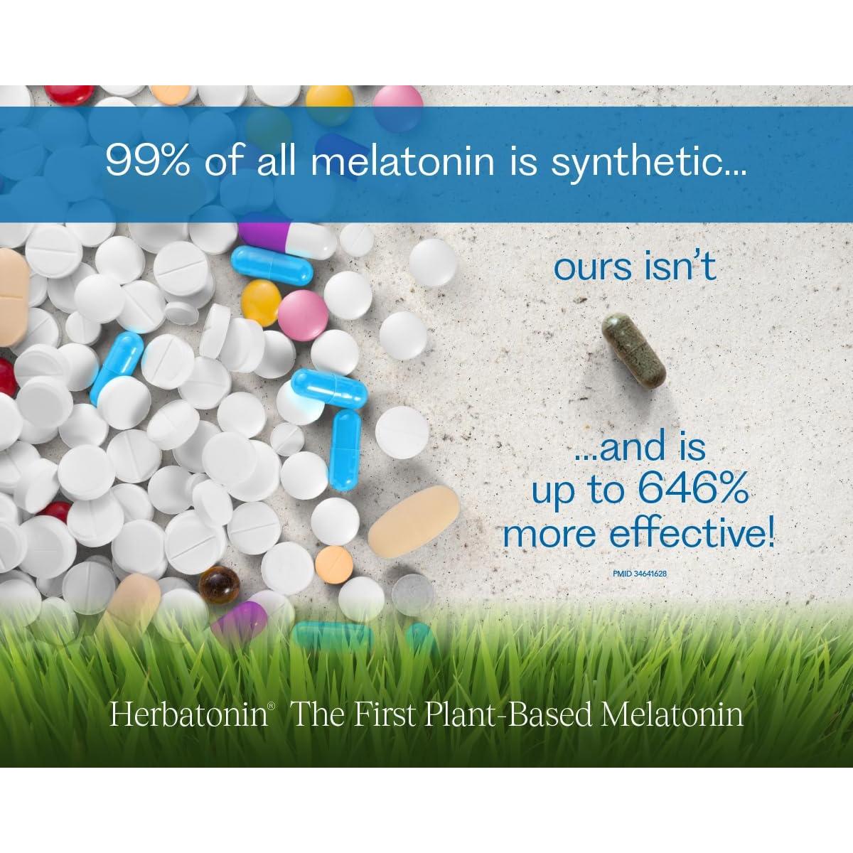 Suplemento Natural de Melatonina 3mg - 120 Cápsulas Veganas