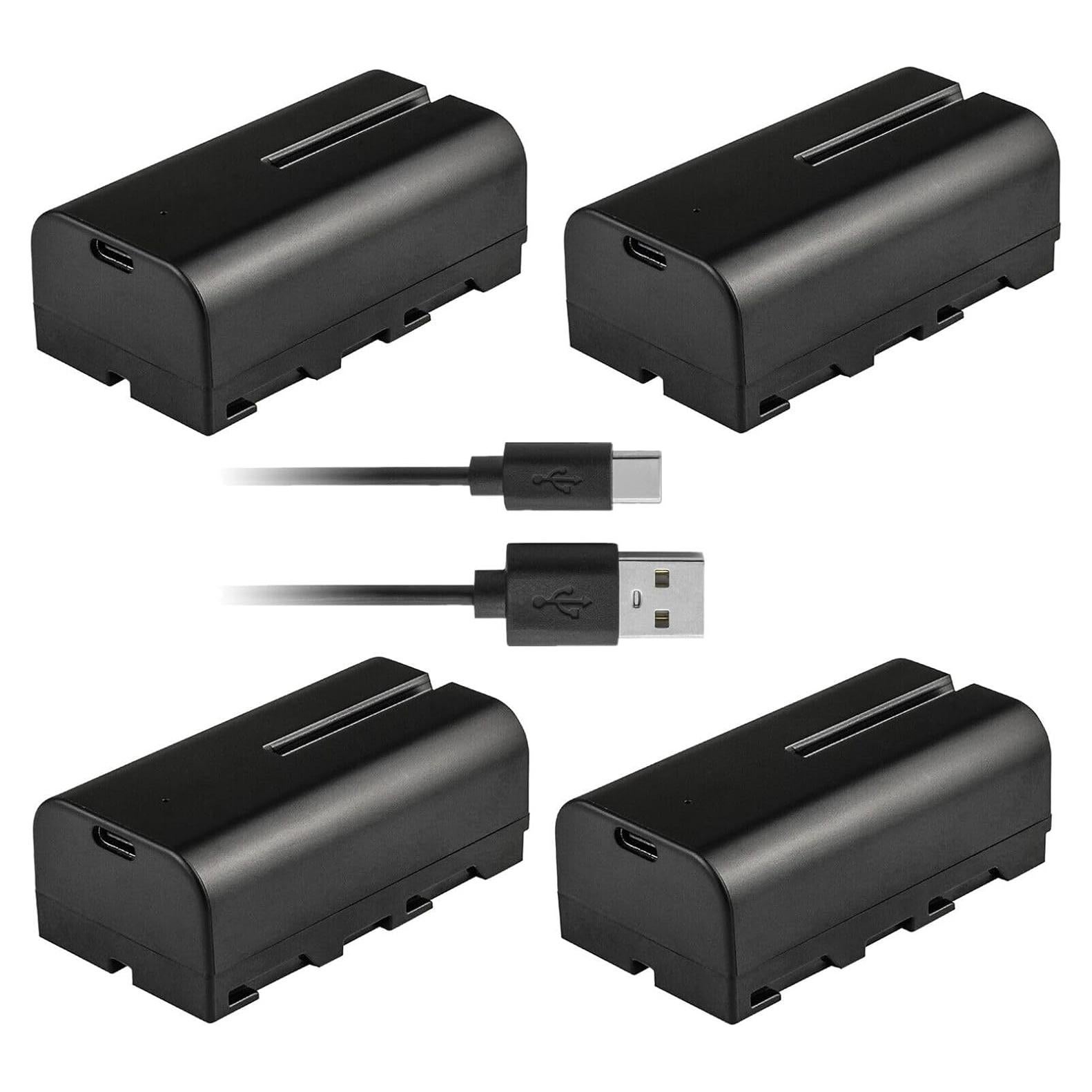 Batería Kastar NP-F570T USB-C 4-Pack 2900mAh para Slider