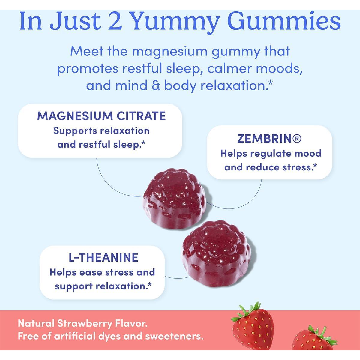 Gomitas de Magnesio Calmantes First Day 60 Unidades - Suplemento Natural