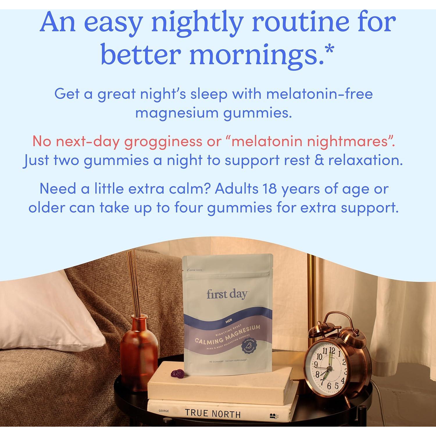 Gomitas de Magnesio Calmantes First Day 60 Unidades - Suplemento Natural