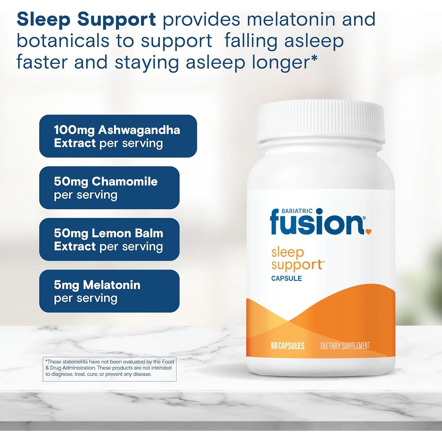 Suplemento Vegano para el Sueño Bariatric Fusion 60 Cápsulas