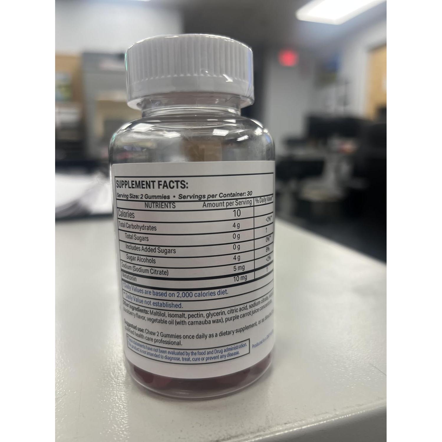 Melatonina 5mg Gummy VitaGlobe - Suplemento Vegano para Dormir