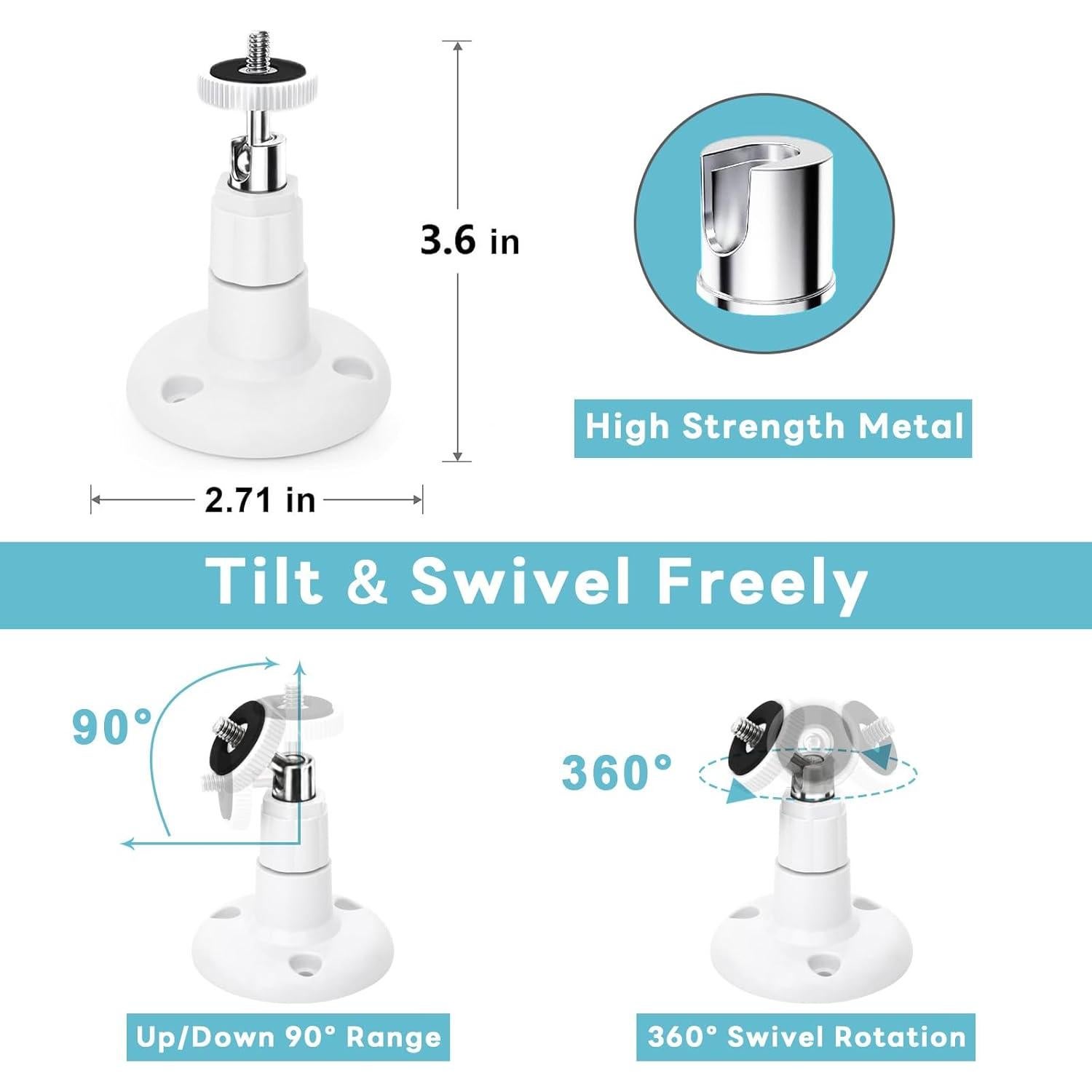 Soportes para Cámara Ring StXjtc - 2 Unidades Ajustables 360°