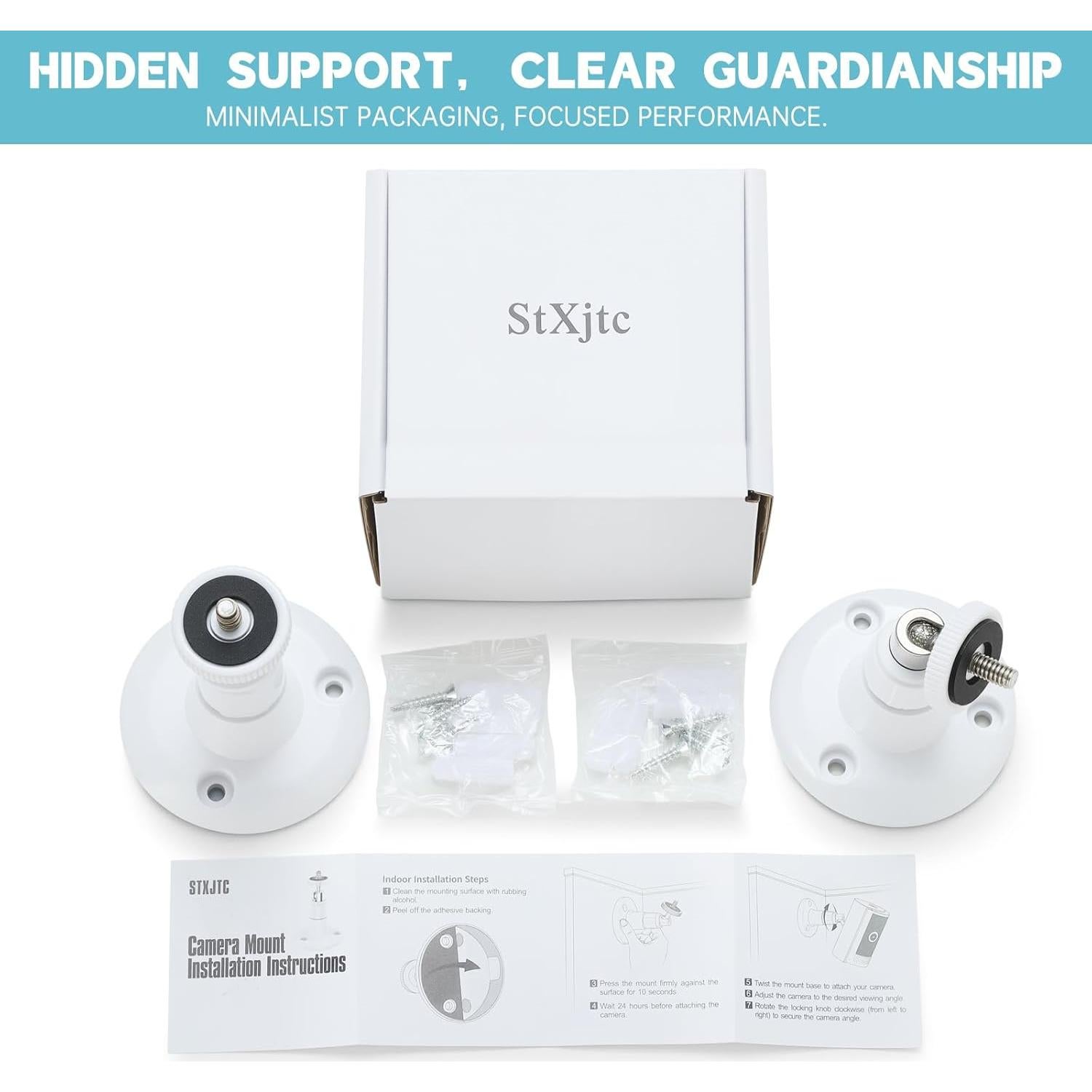 Soportes para Cámara Ring StXjtc - 2 Unidades Ajustables 360°