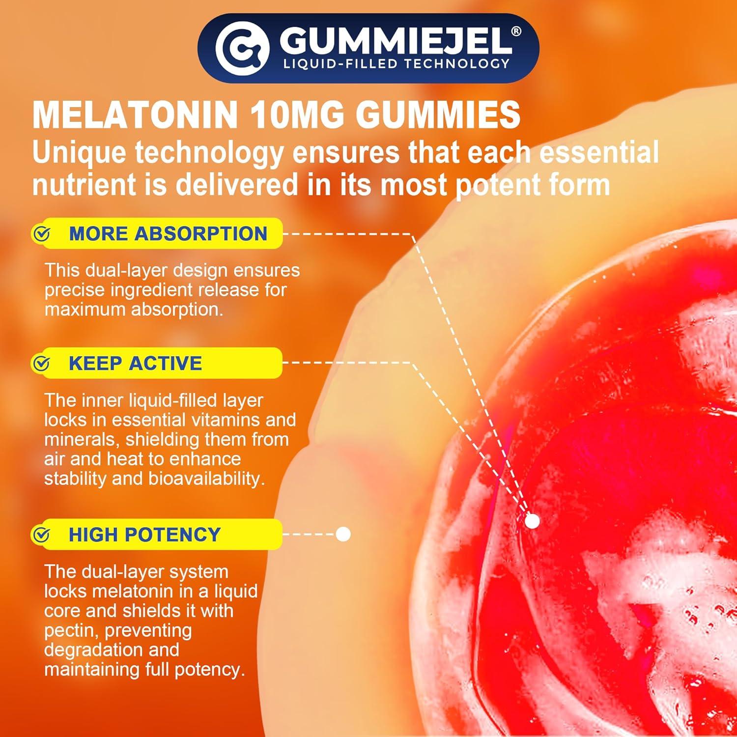 Gomitas de Melatonina Sin Azúcar 10mg Nextdia 60 Unidades