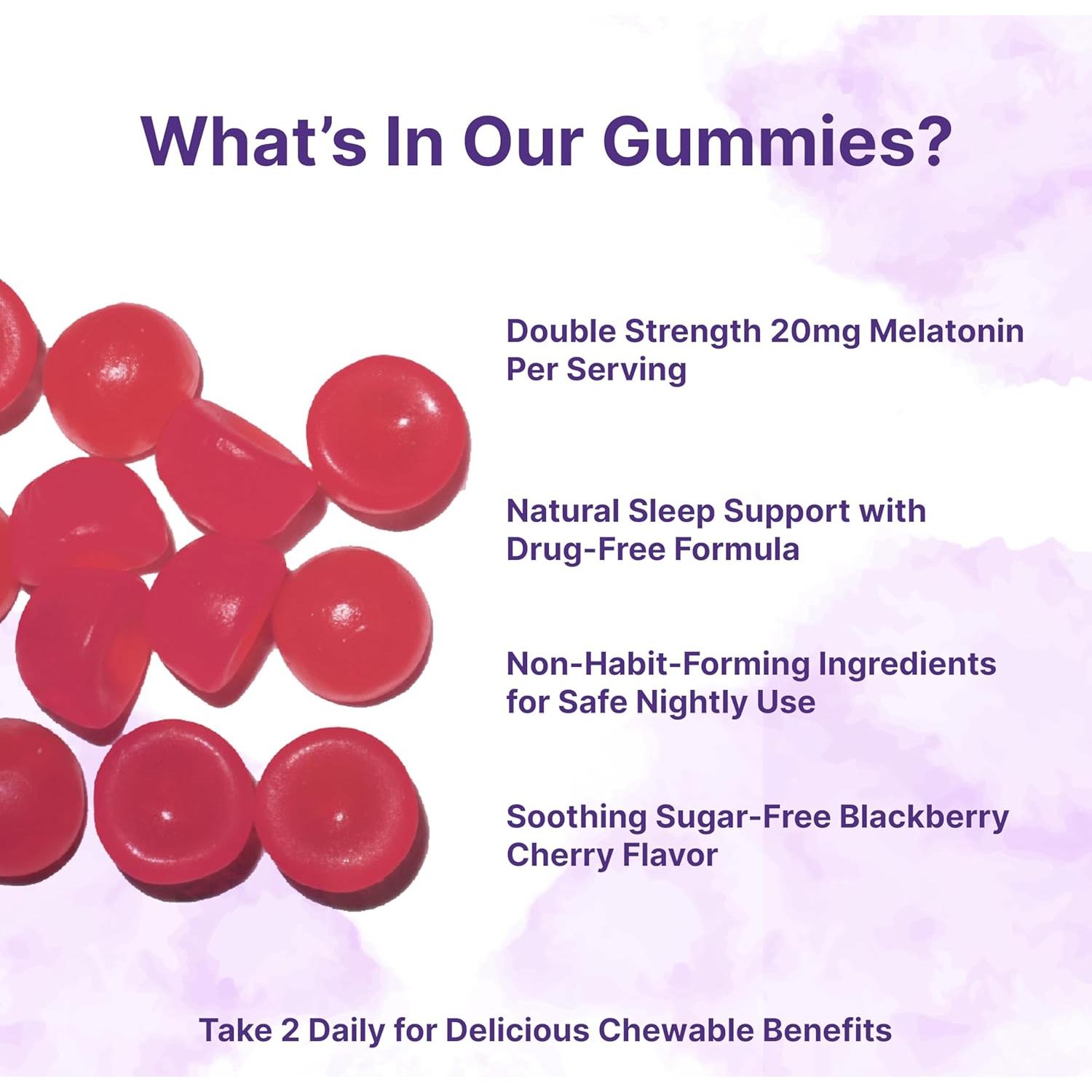 Gominolas de Melatonina Micro Ingredients 20mg 120 Unidades