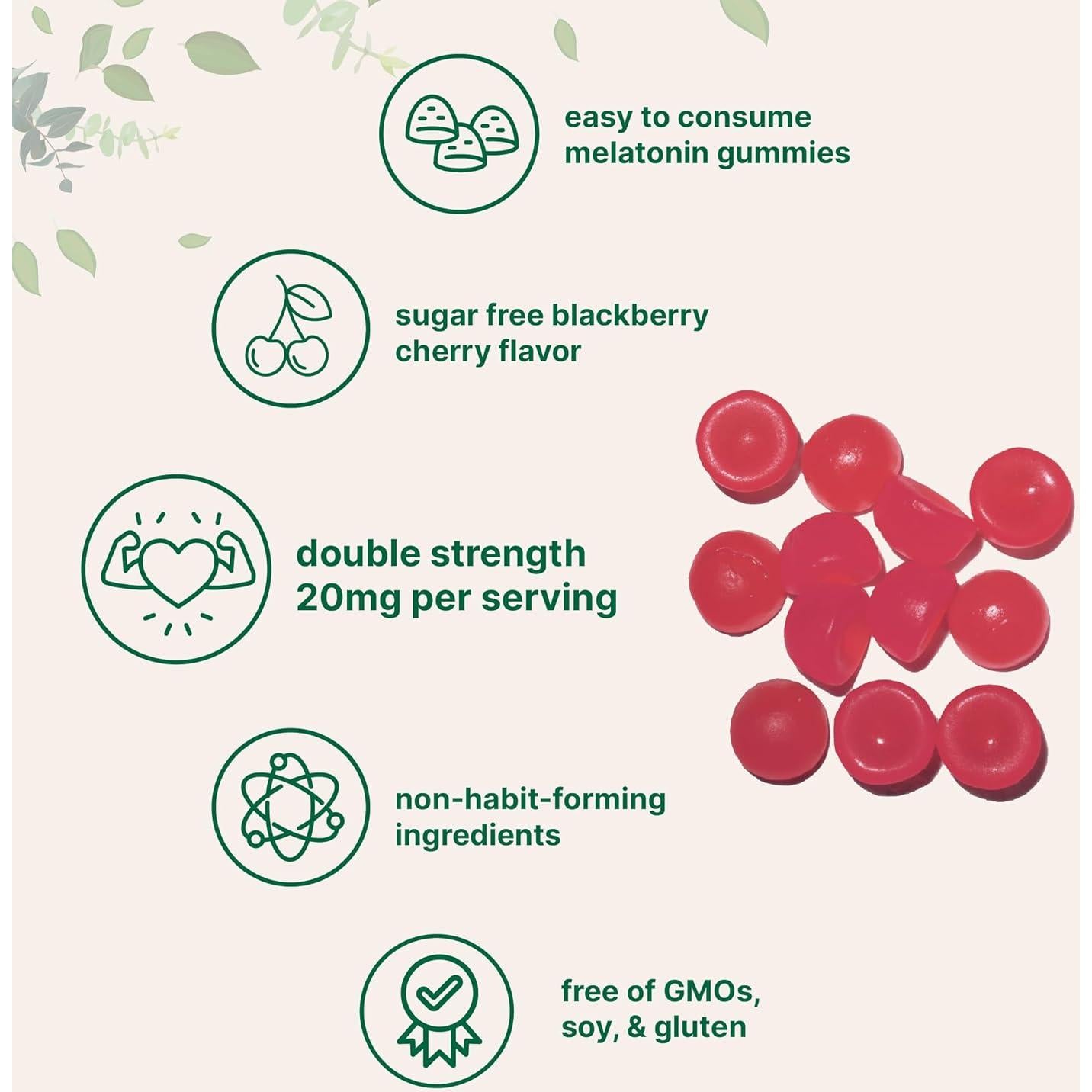 Gominolas de Melatonina Micro Ingredients 20mg 120 Unidades