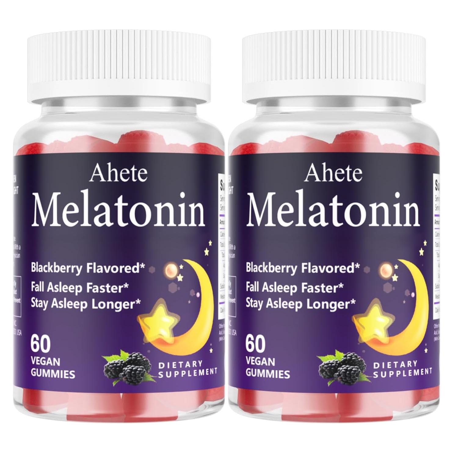 Gomitas de Melatonina 5mg Ahete Sabor Frambuesa 120 Unidades