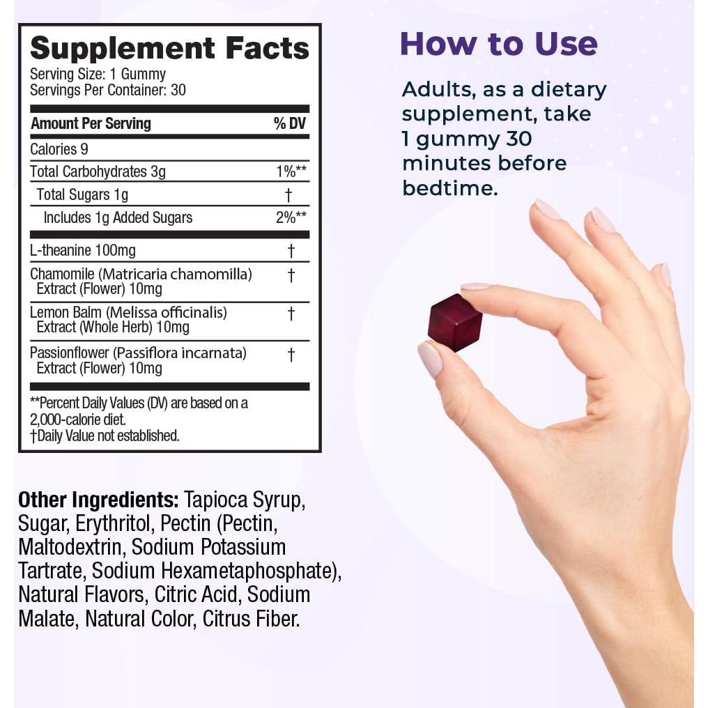 Gominolas para Dormir VitaMedica Snooze - 30 Unidades - Sin Melatonina